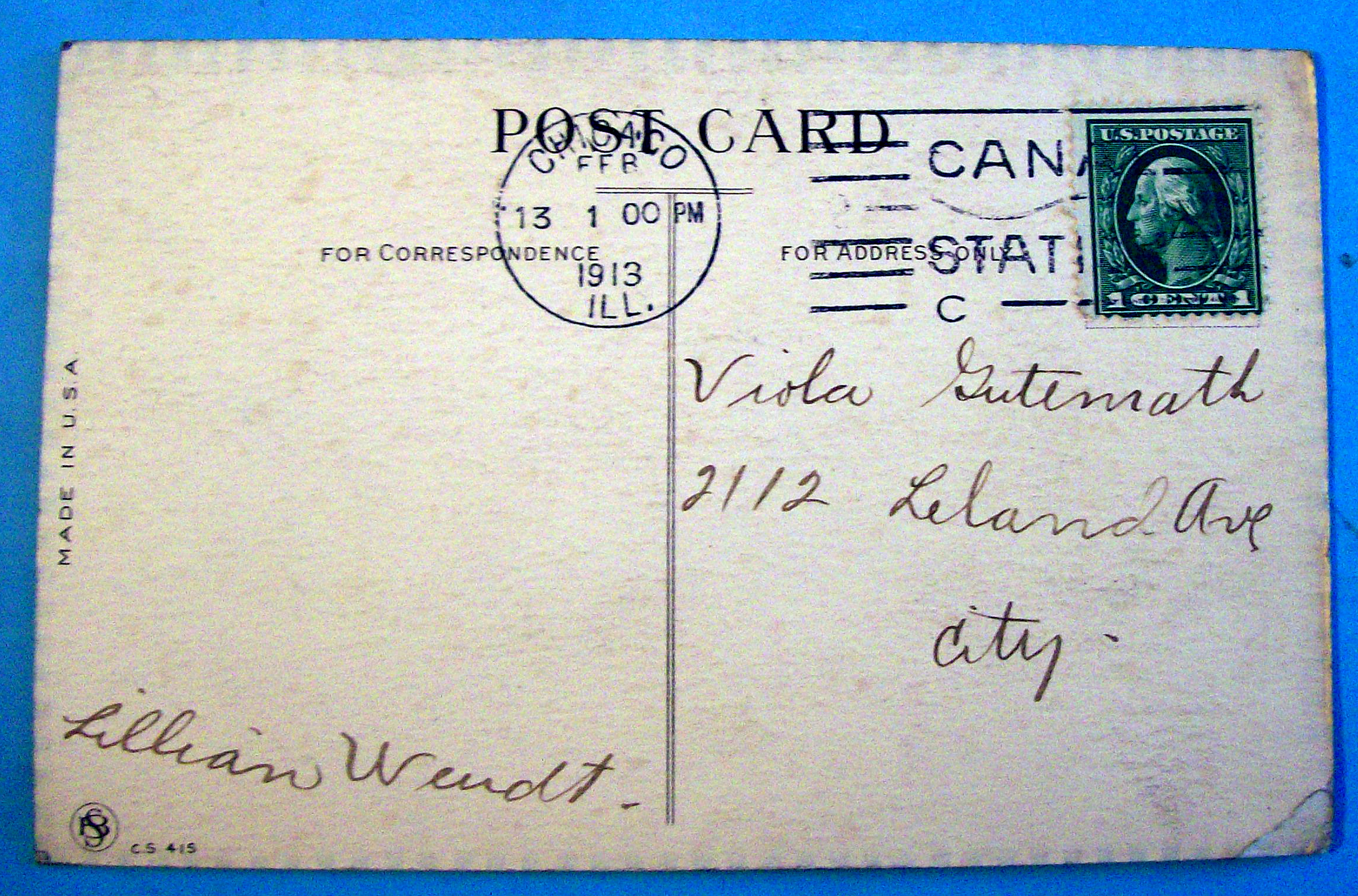 Valentine's Wishes Postcard with Boy Hugging a Girl