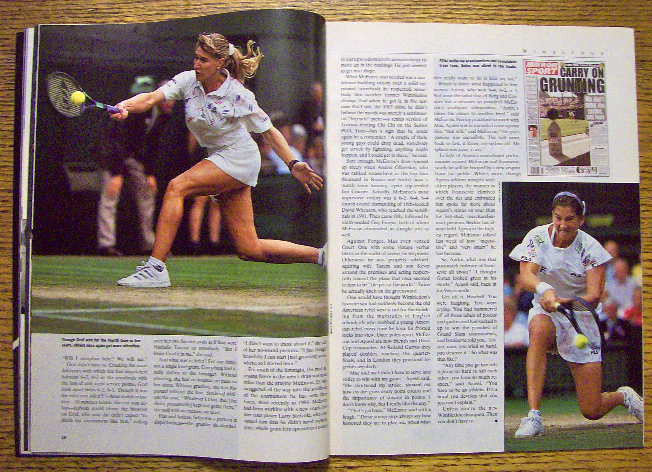 Sport Illustrated Magazine July 13, 1992 Andre Agassi