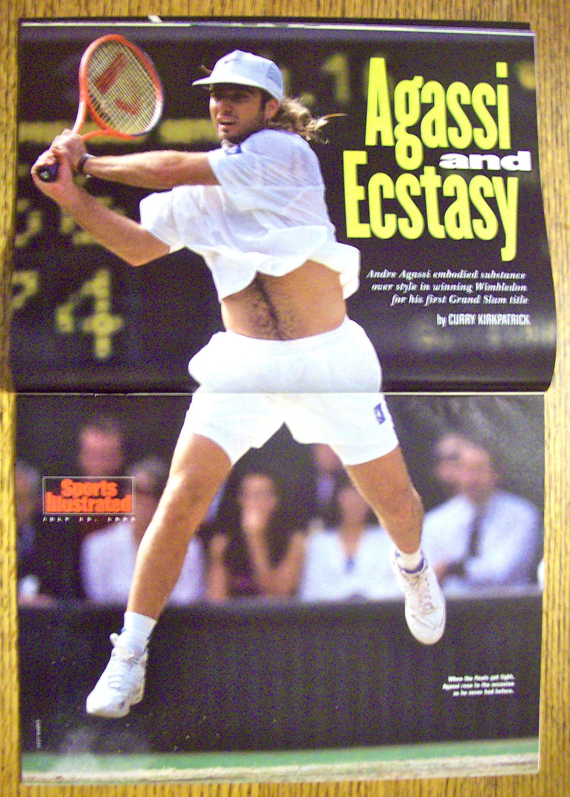 Sport Illustrated Magazine July 13, 1992 Andre Agassi