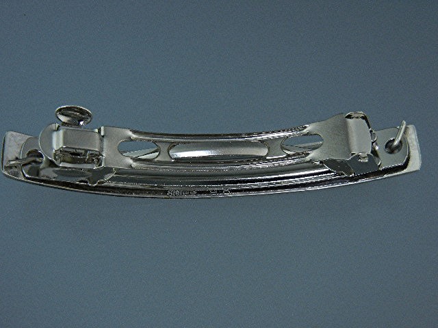 Navajo Hair Barrette Sterling Silver Coral Turquoise
