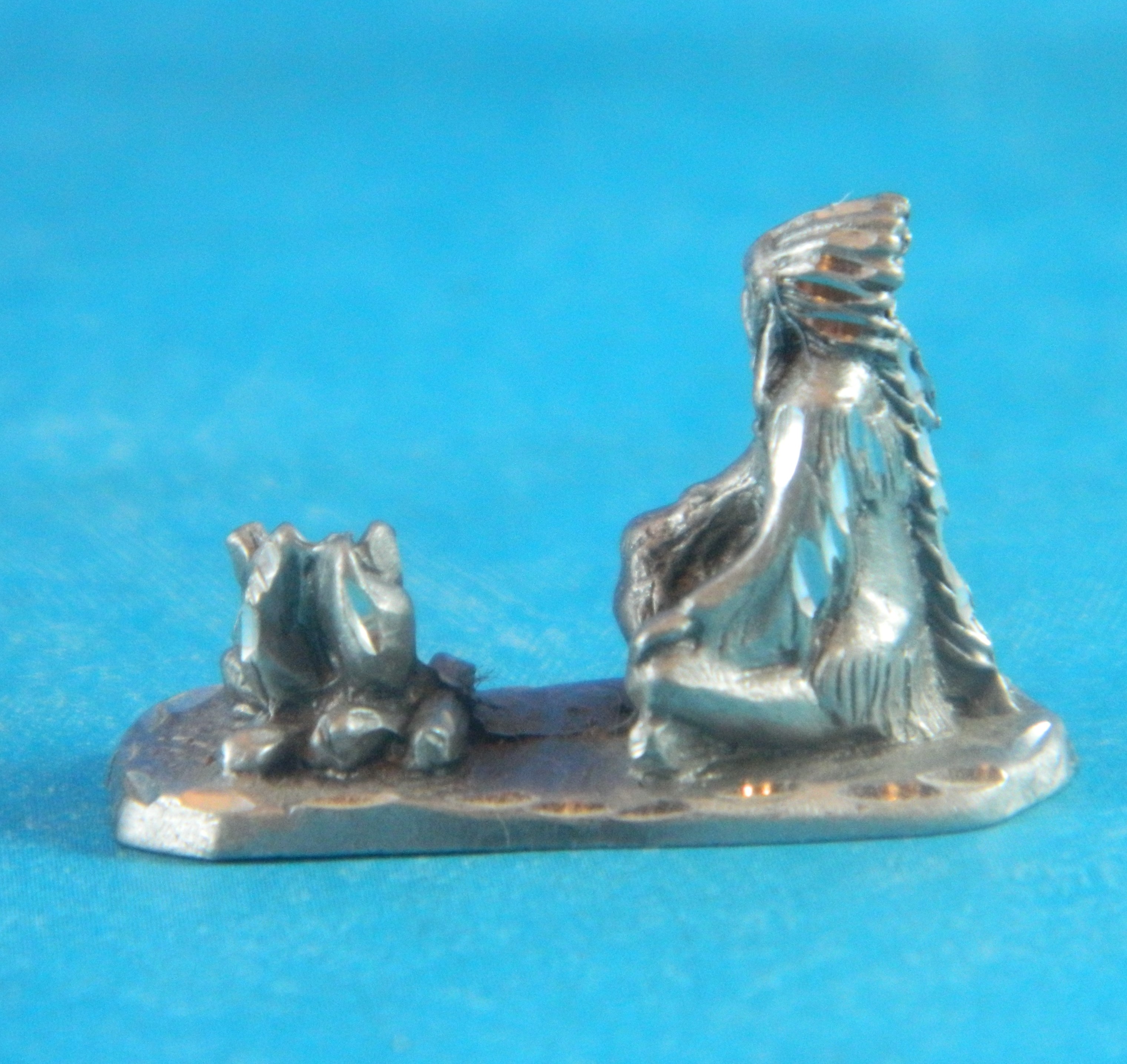Native American and Campfire Rawcliffe Pewter Mini