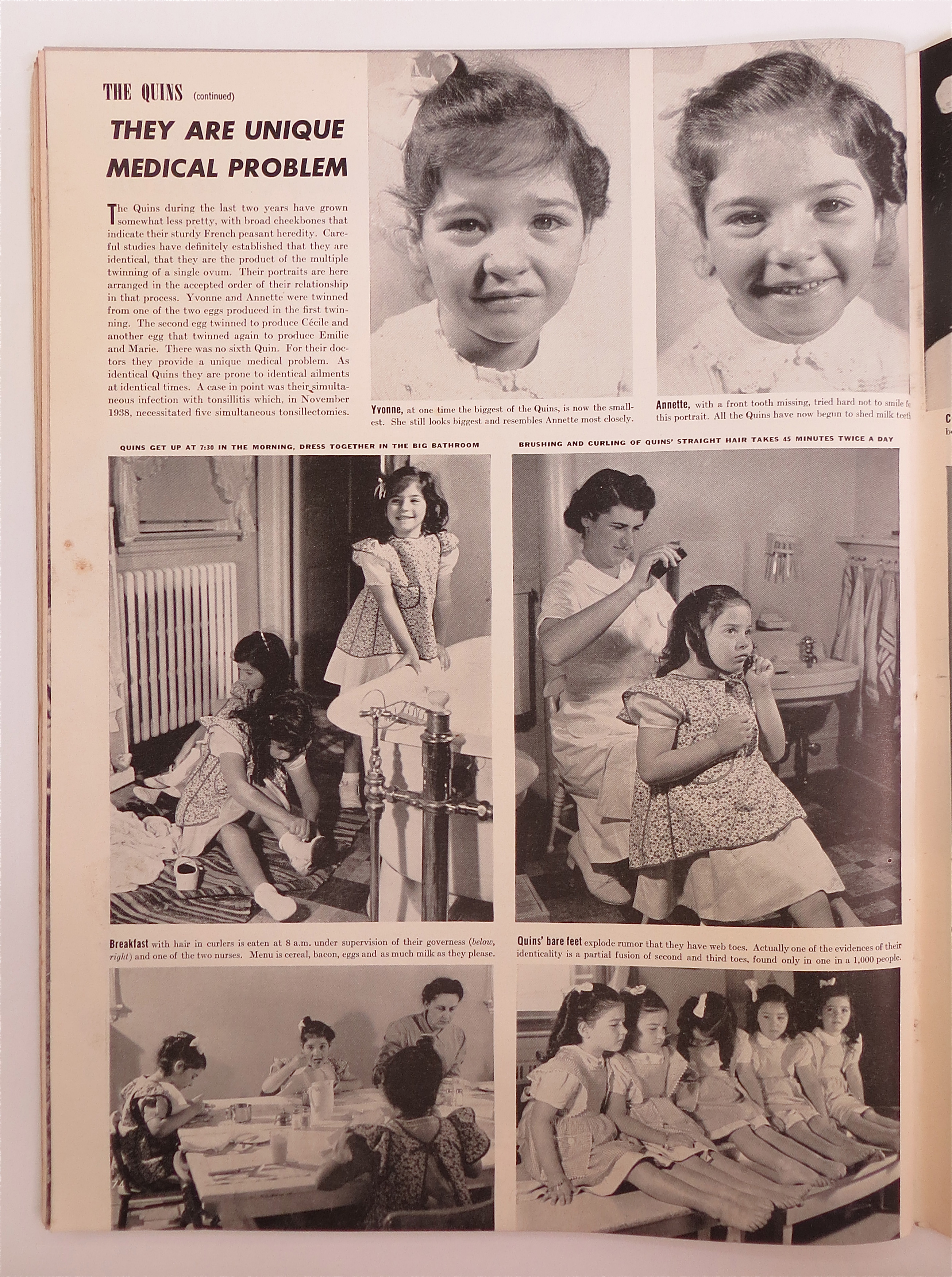 Life Magazine September 2, 1940 Quint's First Communion