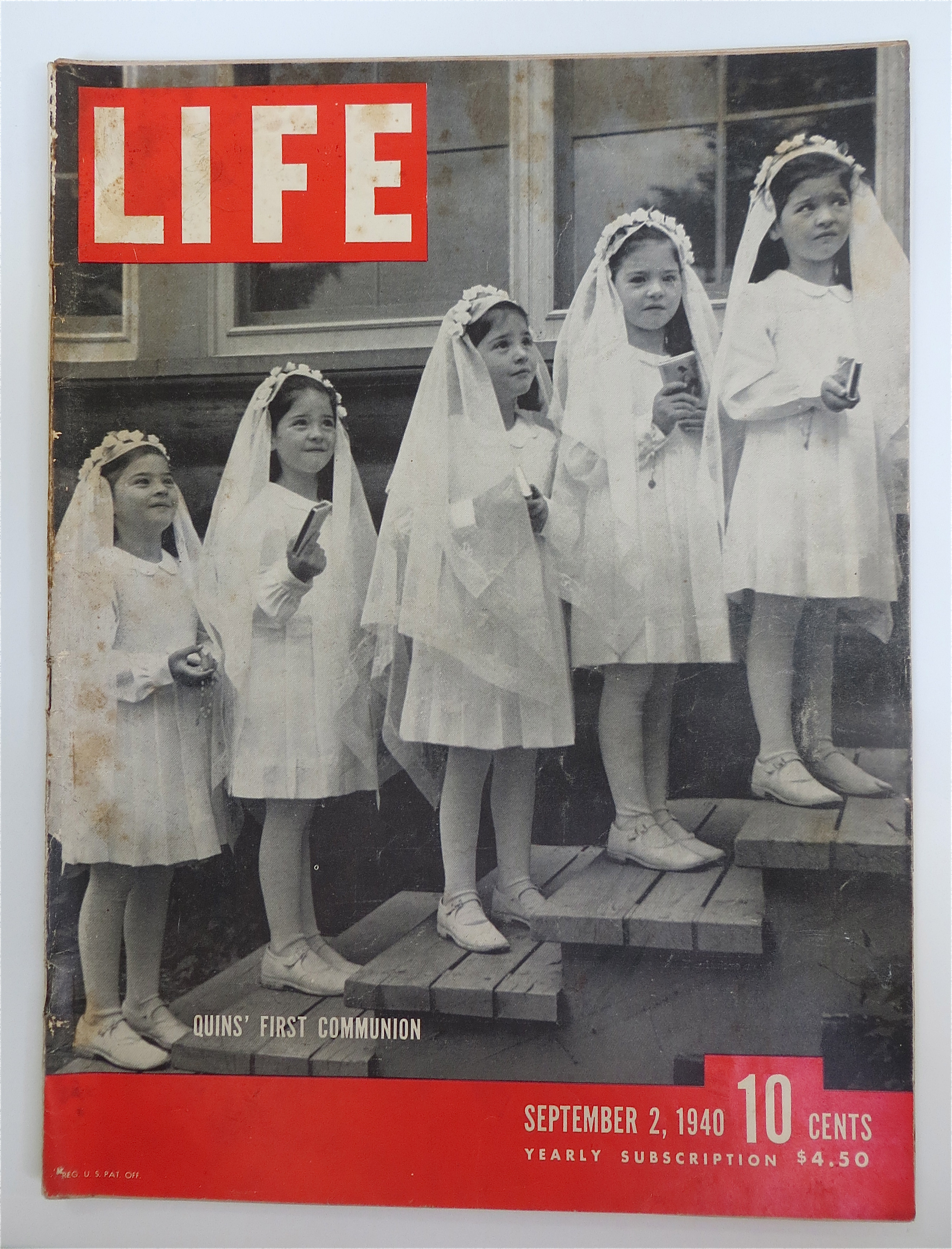 Life Magazine September 2, 1940 Quint's First Communion