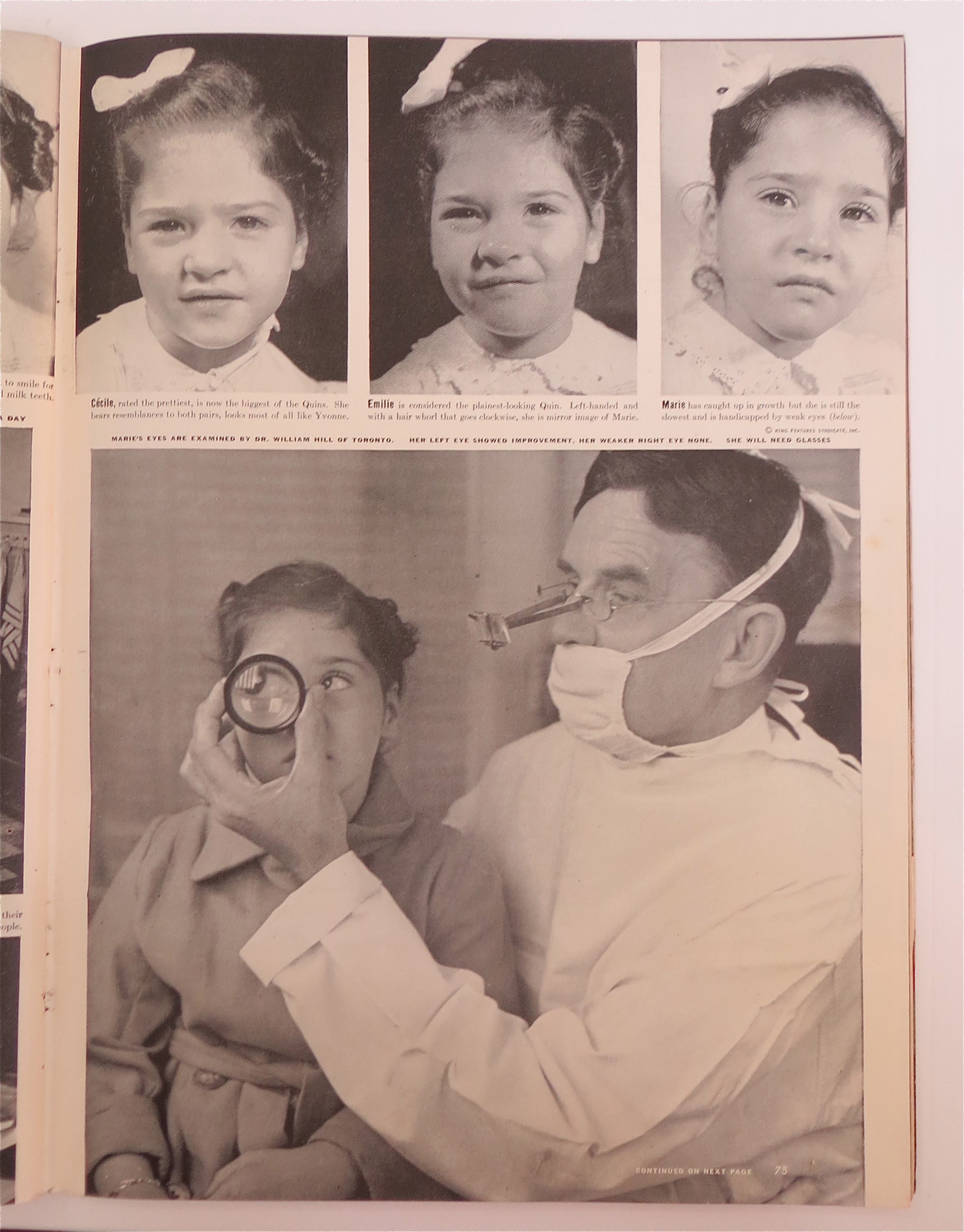 Life Magazine September 2, 1940 Quint's First Communion