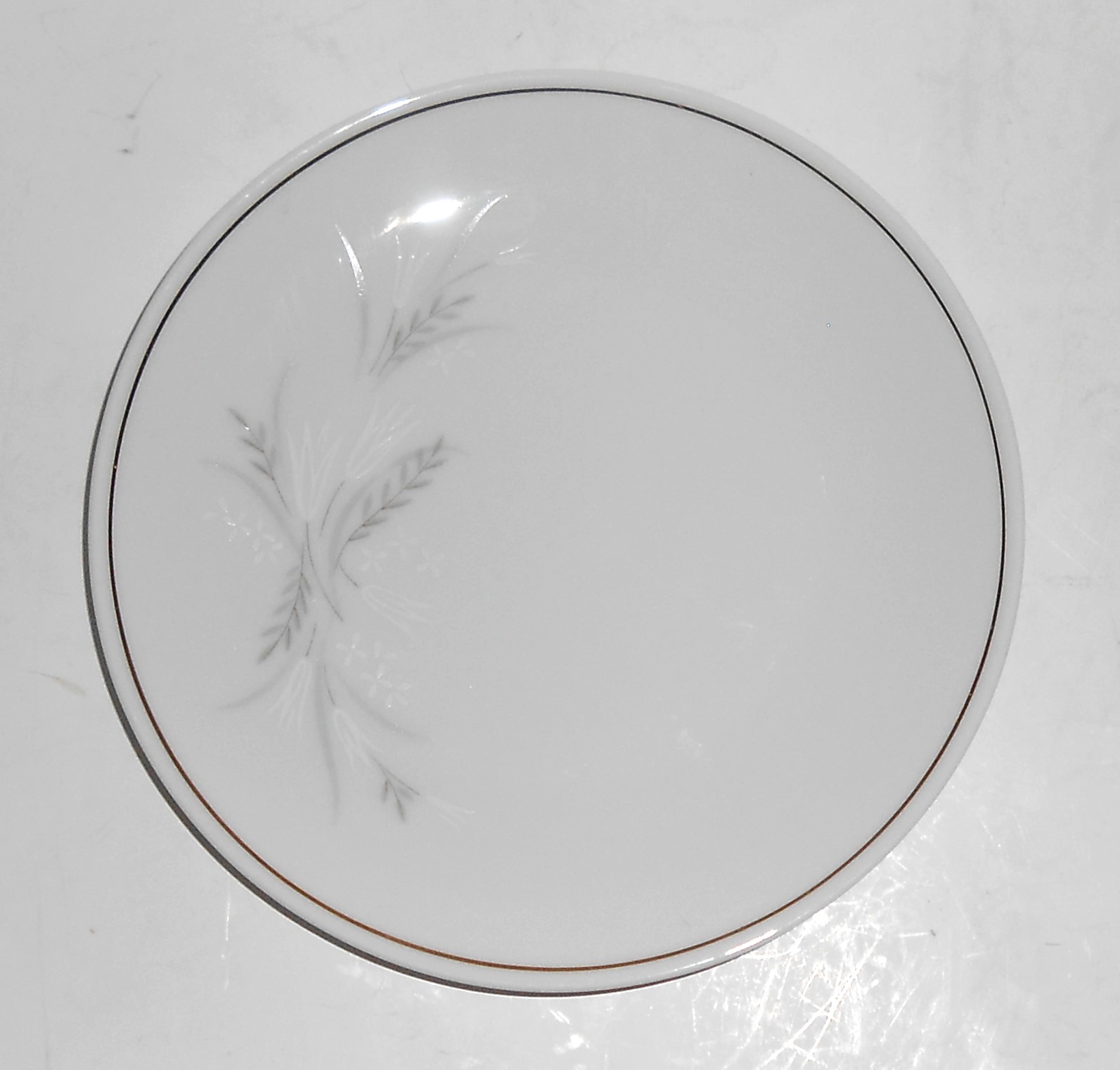 Noritake Porcelain China Windrift W/Gold Bread Plate