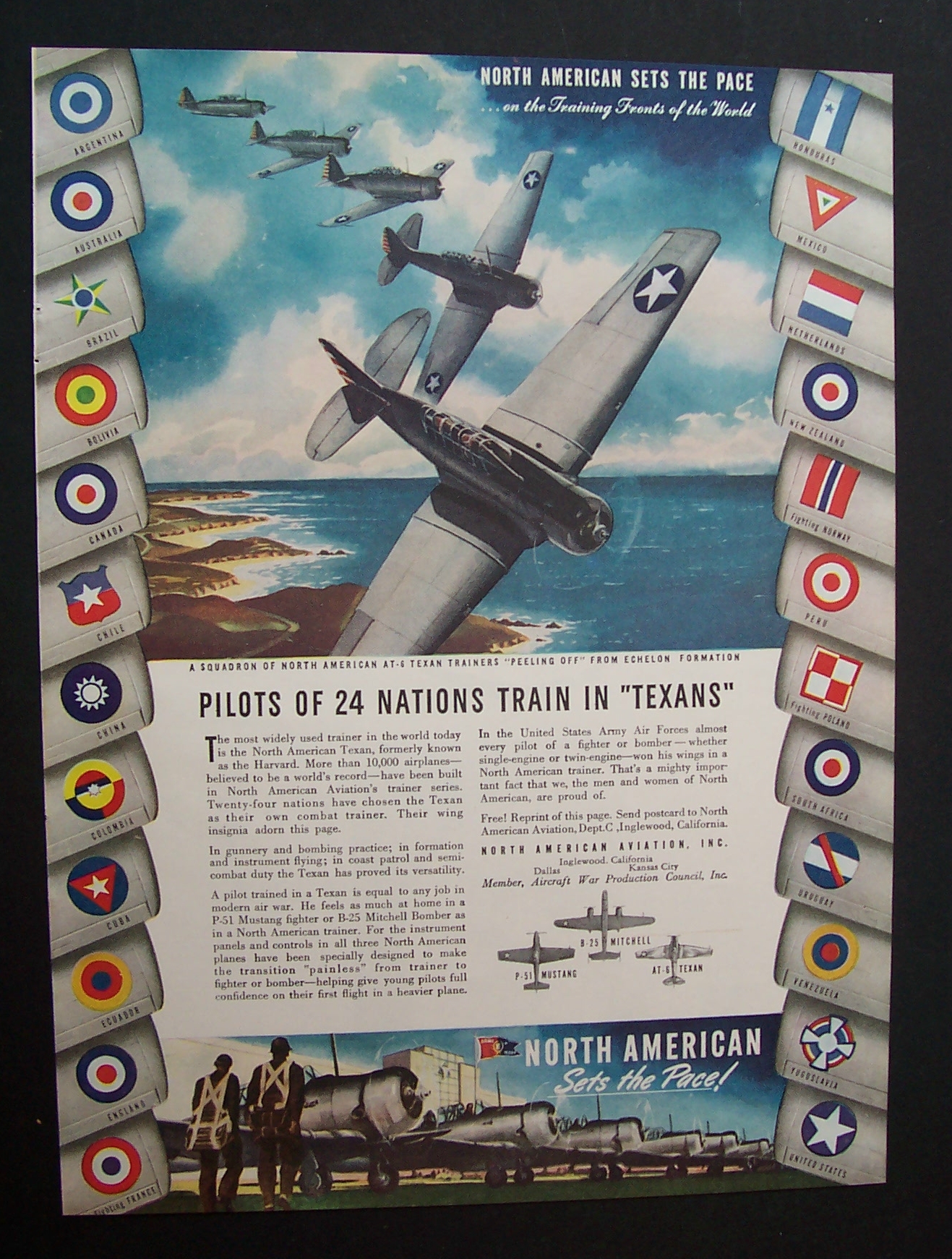 1943  North  American  Sets  The  Pace