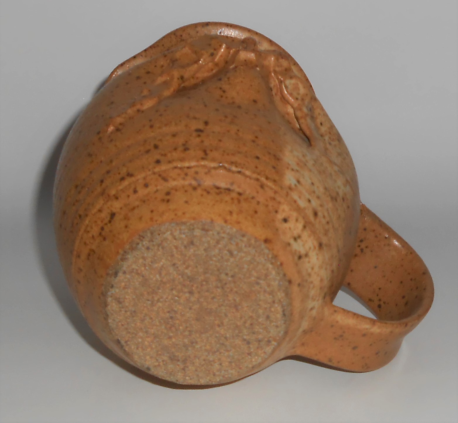 Studio Pottery Wheel Thrown Face Pitcher