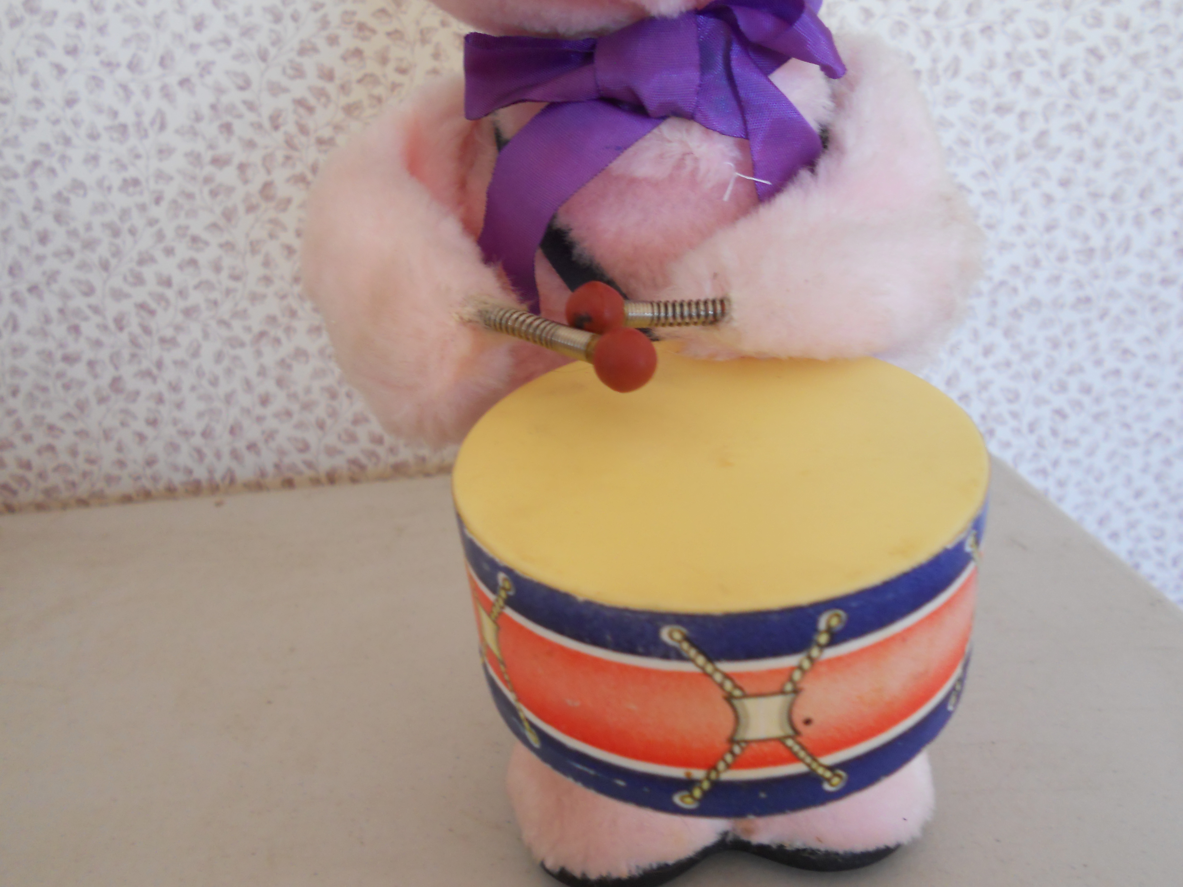 Stuffed Bunny Drummer Korea Battery Operated