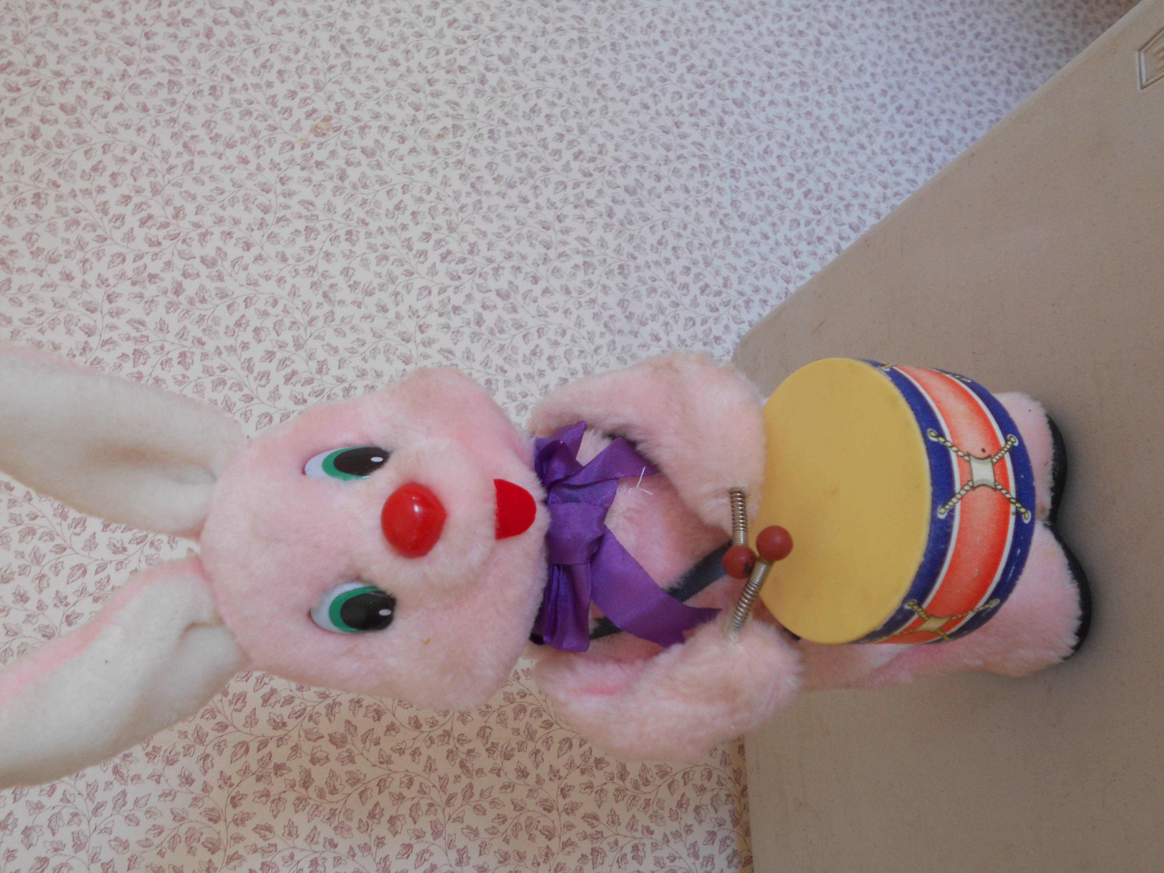 Stuffed Bunny Drummer Korea Battery Operated
