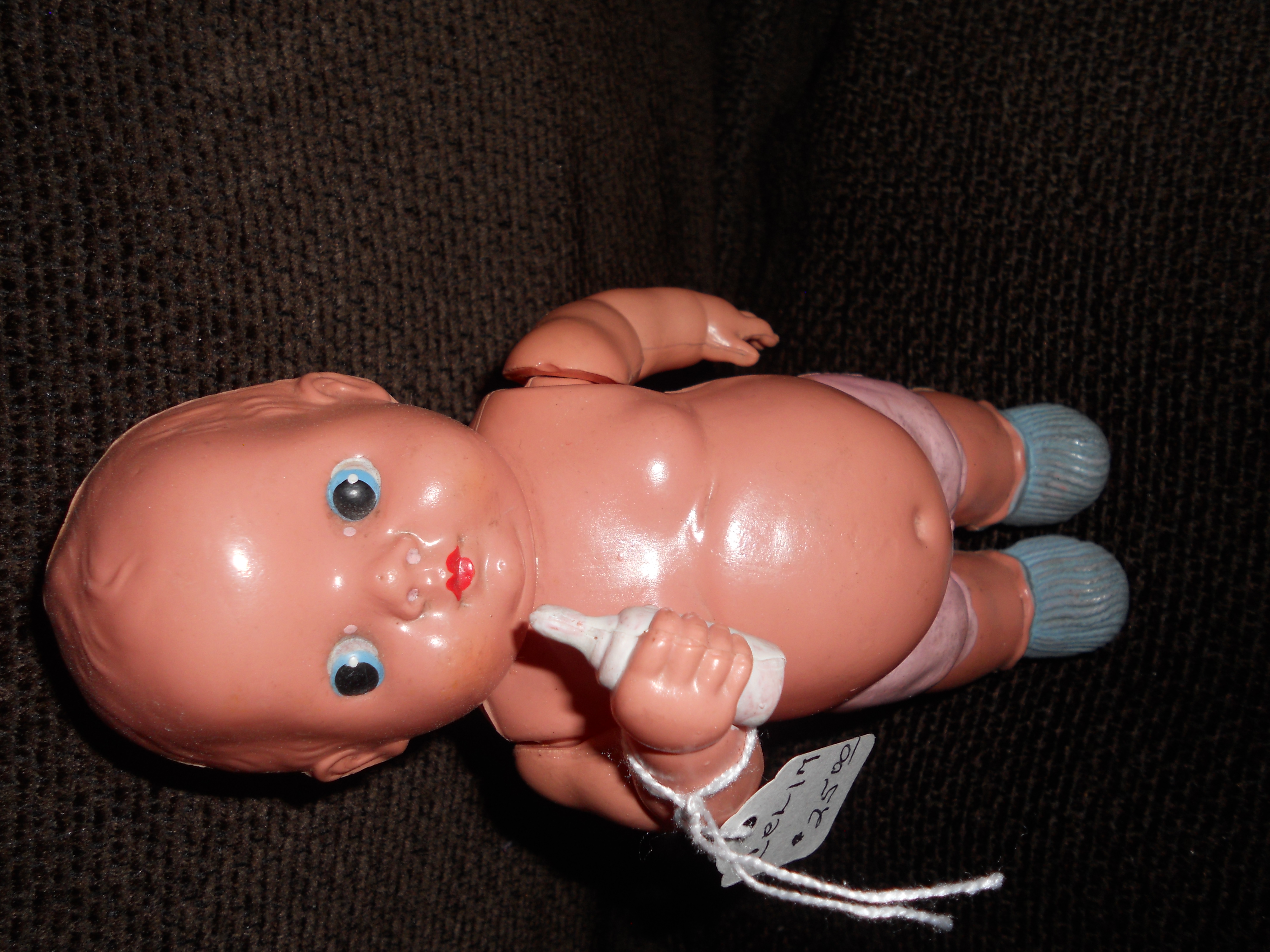 Occupied Japan Celluloid Baby Doll w Bottle