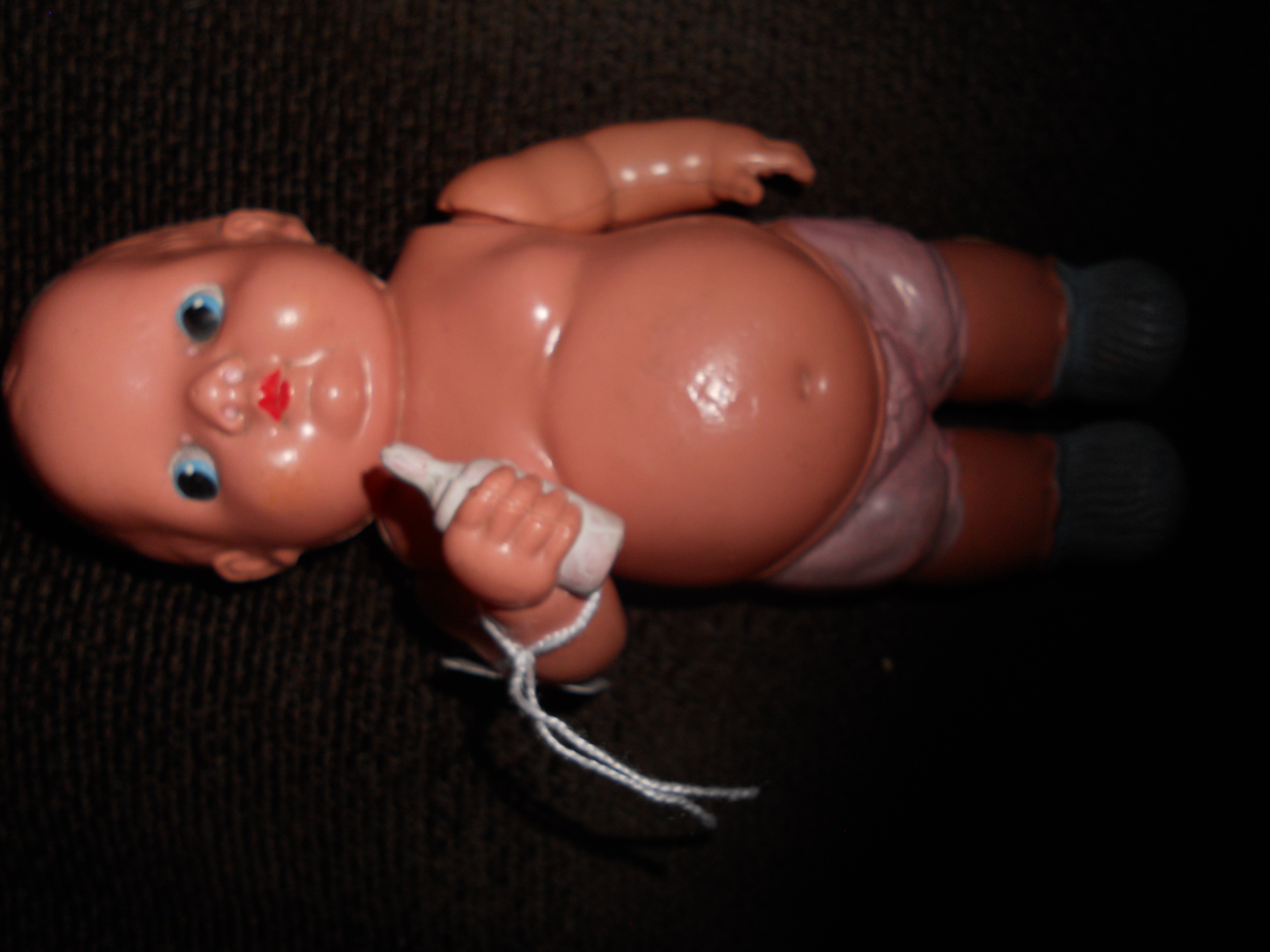 Occupied Japan Celluloid Baby Doll w Bottle