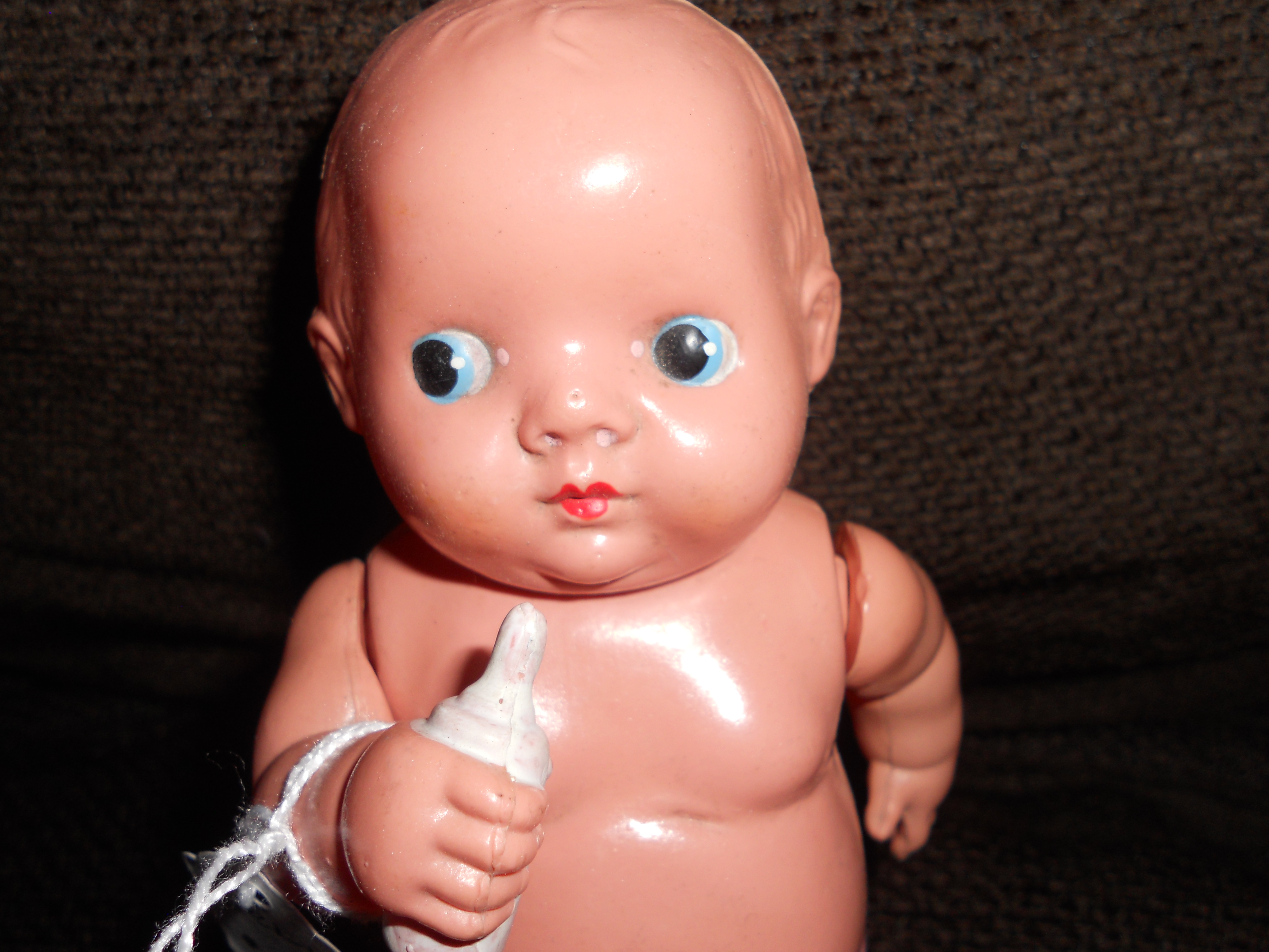 Occupied Japan Celluloid Baby Doll w Bottle