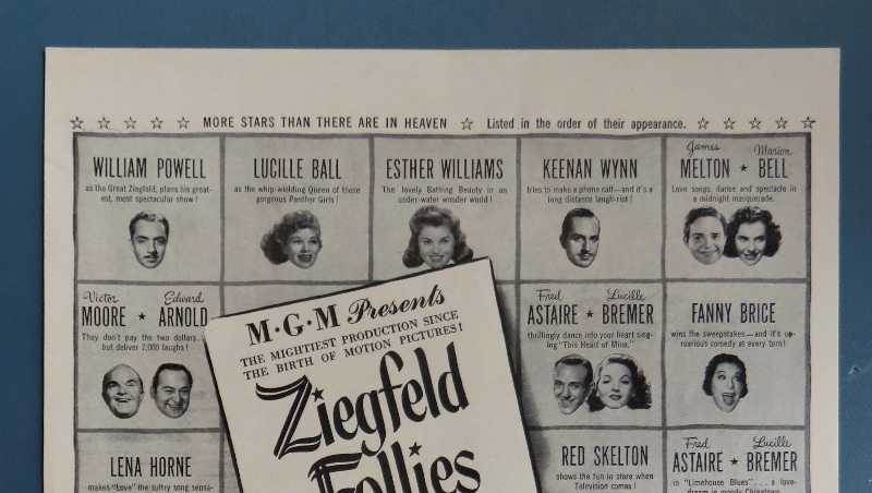 1946 Ziegfeld Follies Of 1946 With Many Stars Such As Powell, Ball, Williams, Garland, Astaire & More