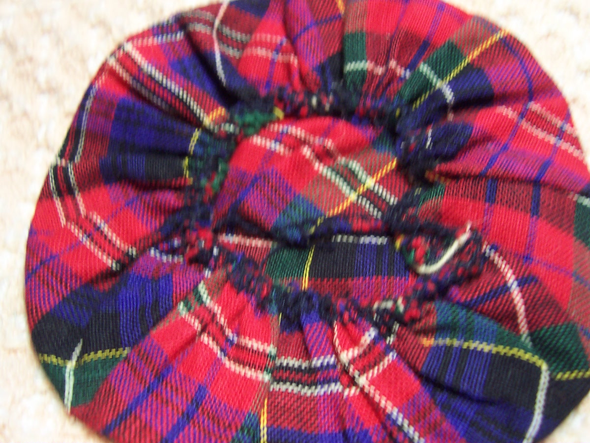 Doll Clothes Red and Blue Plaid 3 piece