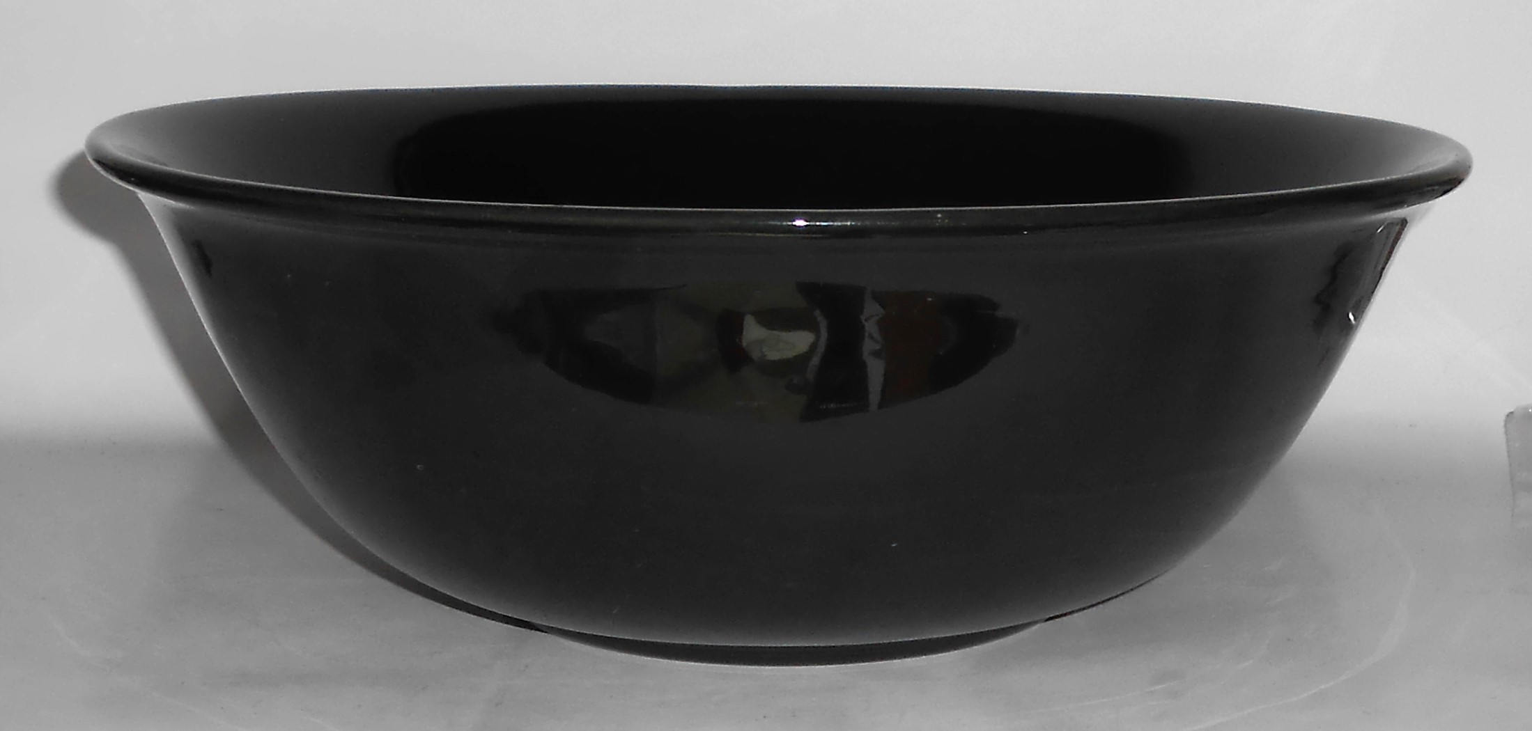 Metlox Pottery Poppy Trail Colorstax BLACK Large Salad