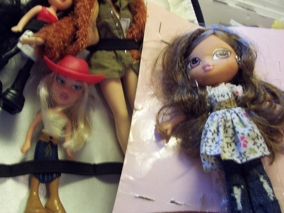Bratz Dolls Case with Dolls & Access.