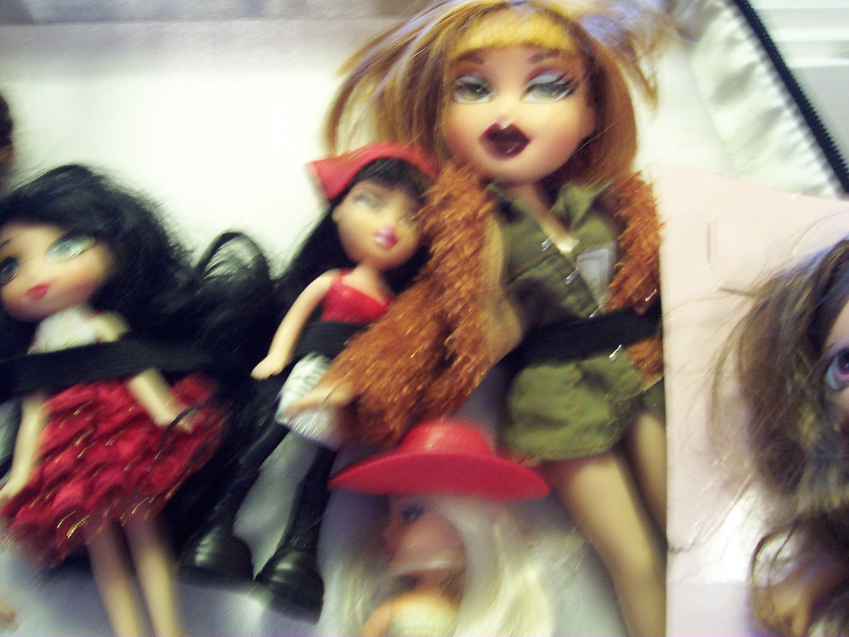Bratz Dolls Case with Dolls & Access.