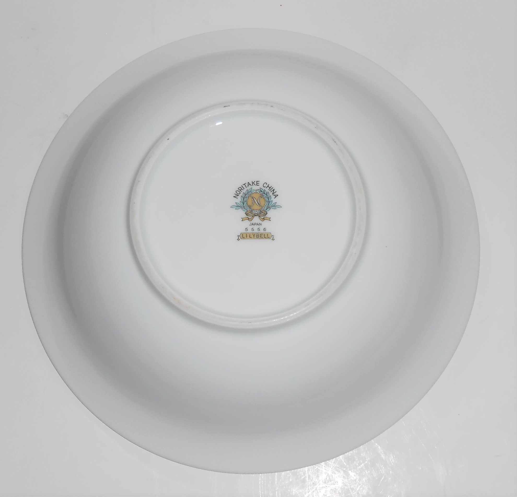 Noritake Porcelain China Lilybell w/Platinum Soup Bowl