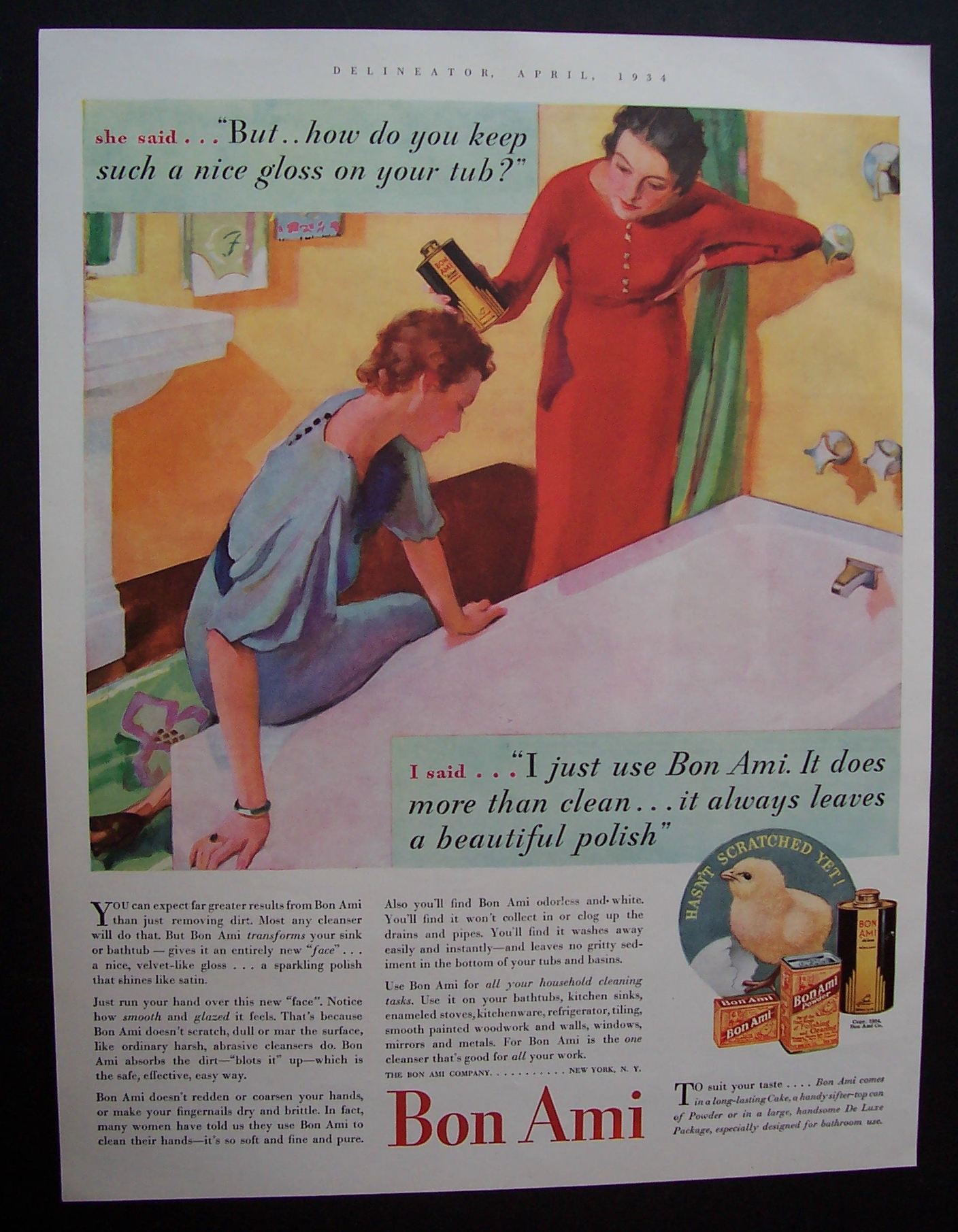 1934  Bon  Ami  Powder
