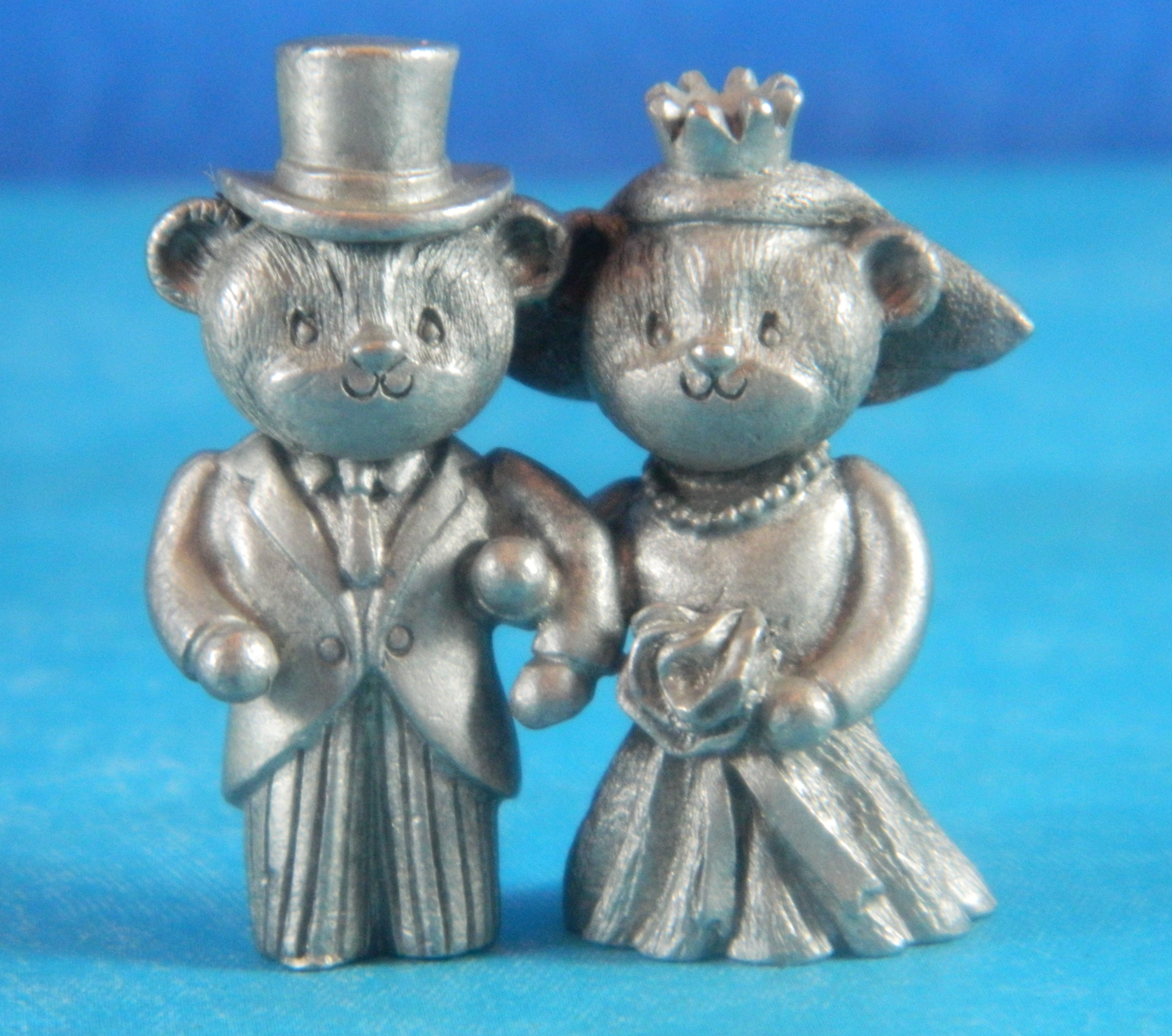 Bear Bride and Groom Spoontiques Pewter Mini