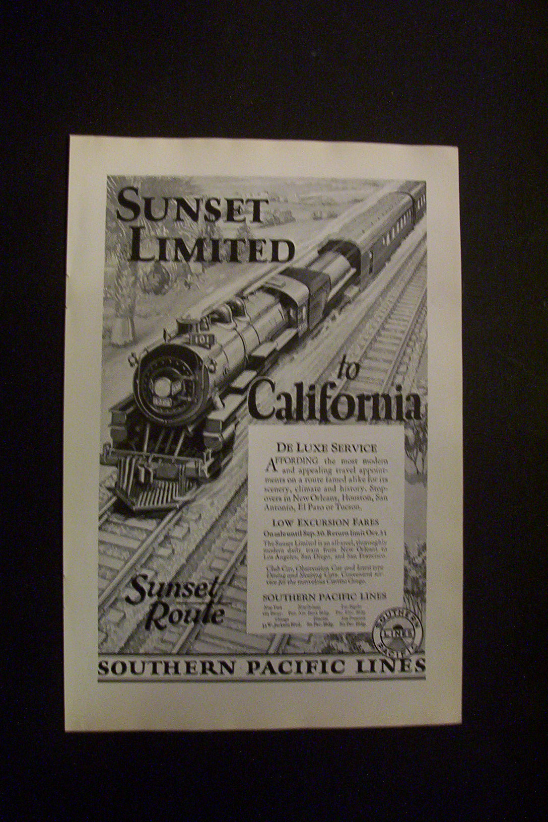1926 Southern Pacific Lines