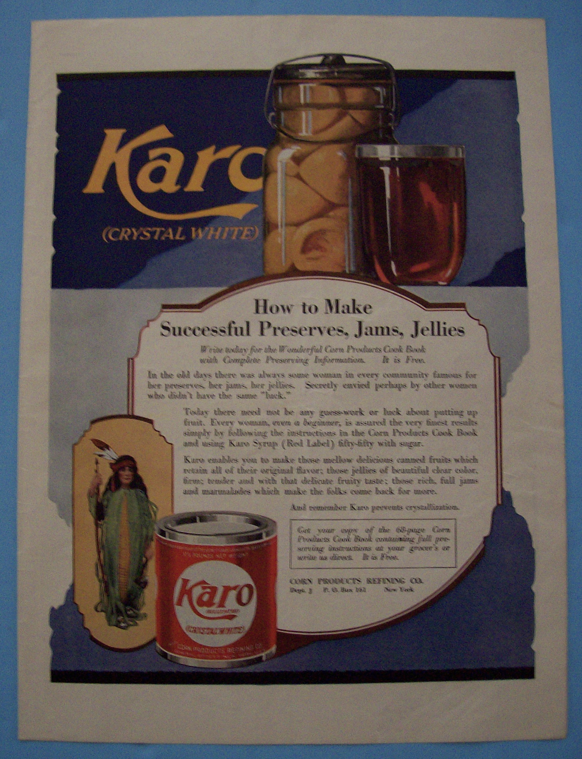 Vintage Ad: 1919 Karo Syrup