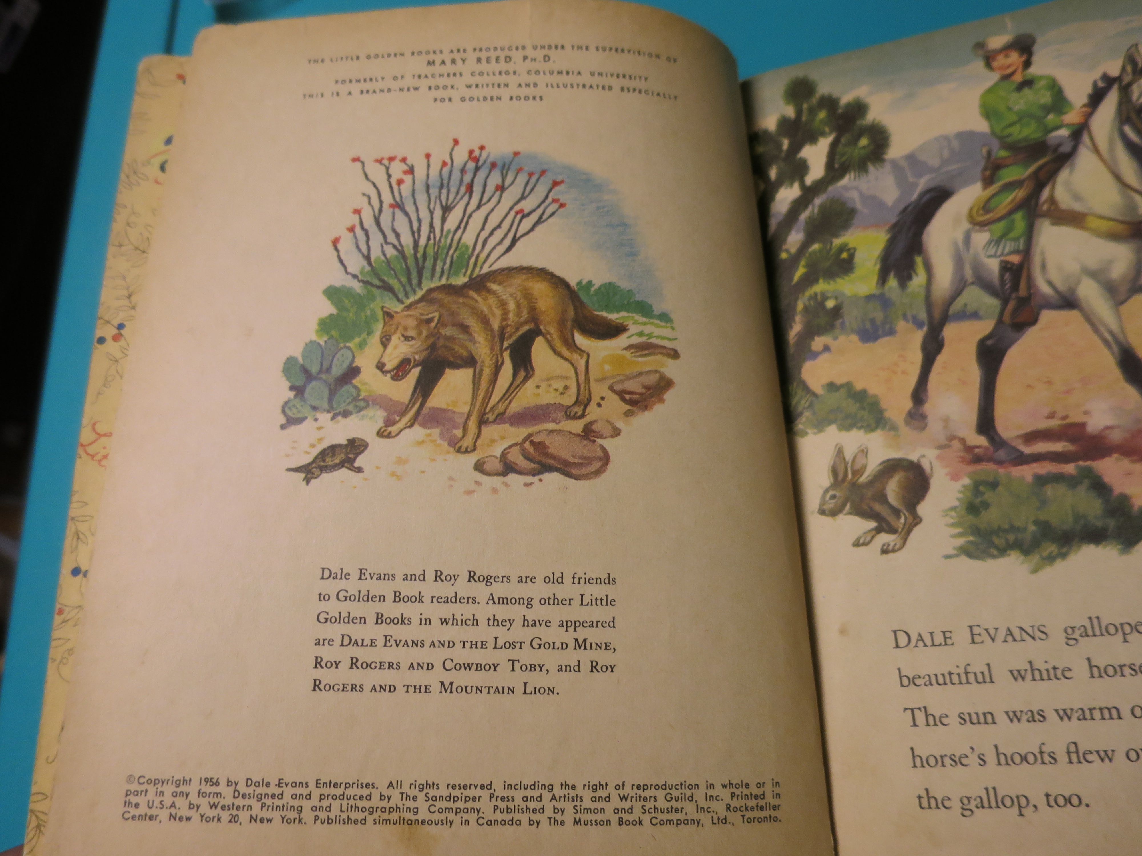 Dale Evans and the Coyote 1956 A Little golden book Gladys Wyatt
