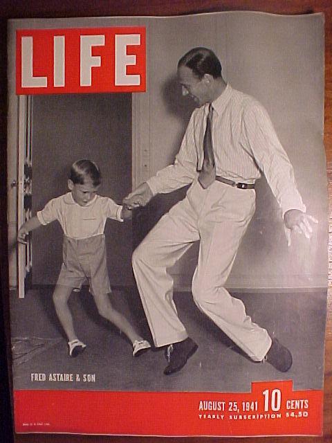 Life Magazine - August 25, 1941- Fred Astaire & Son