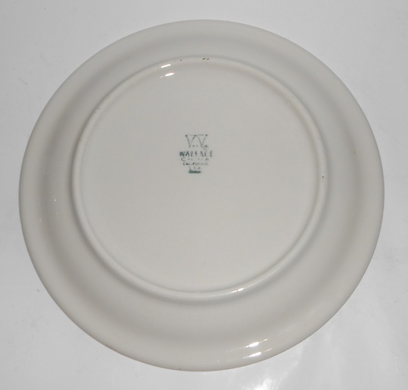 VINTAGE Wallace China Restaurant Ware Western Cowboys Lasso Dinner Plate #1