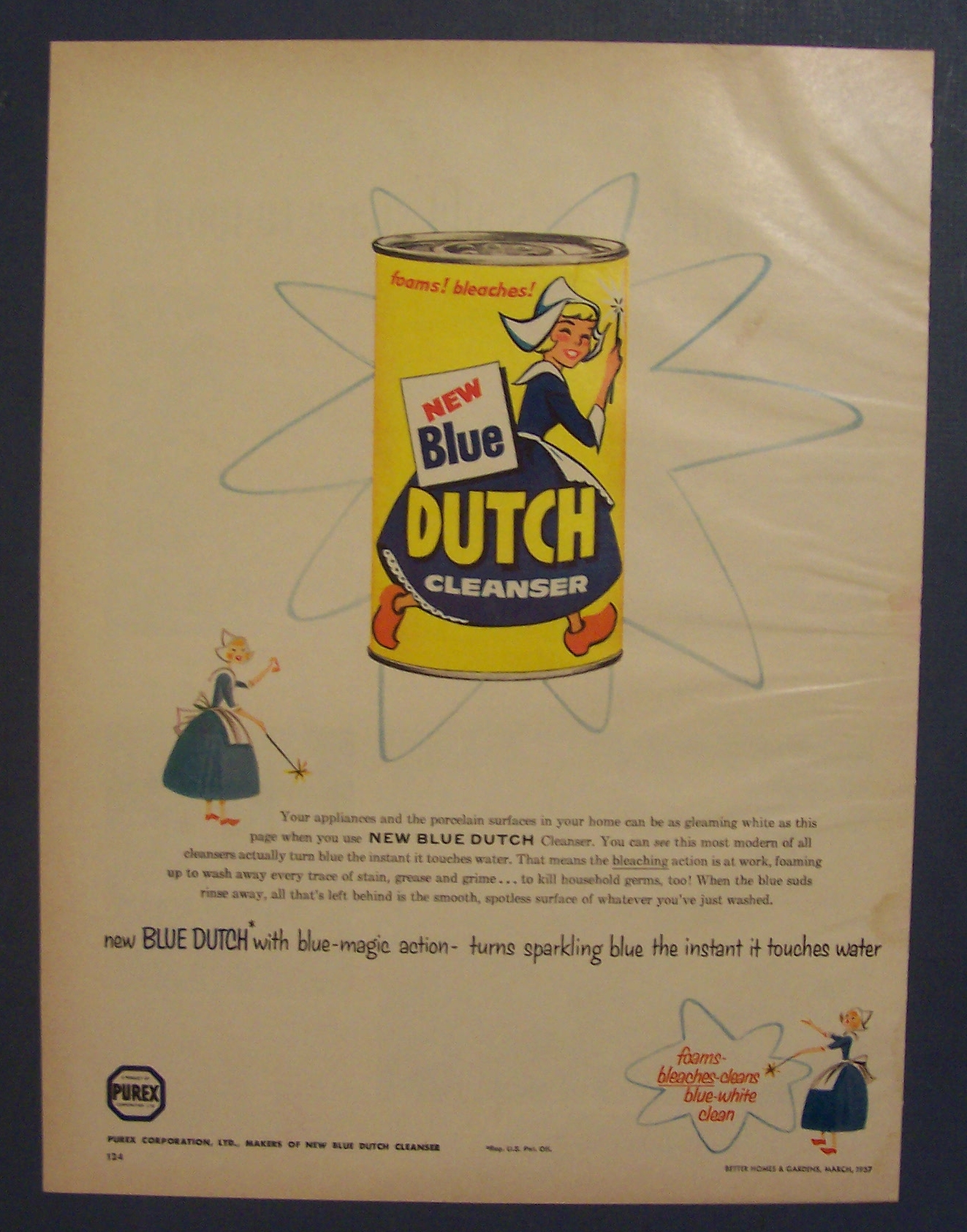 1957  New  Blue  Dutch  Cleanser