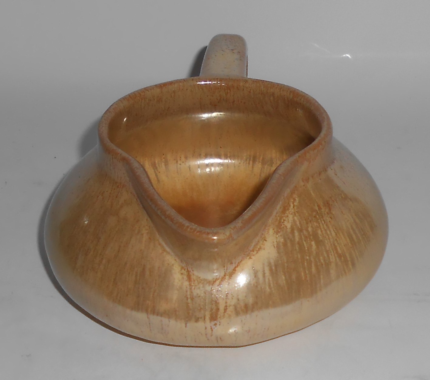 Dromore Art Pottery 1930's Brown/Tan Metallic Gravy