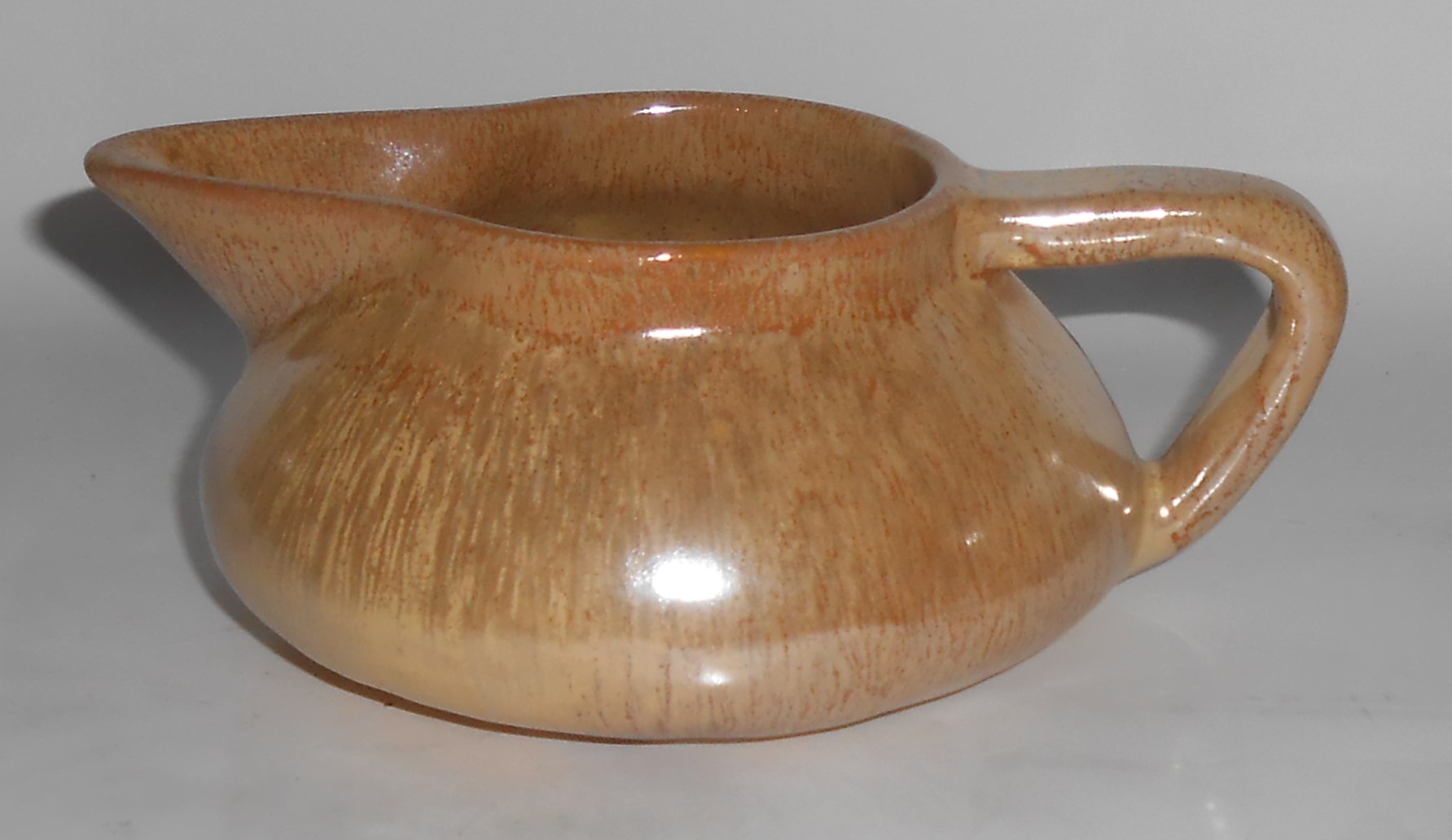 Dromore Art Pottery 1930's Brown/Tan Metallic Gravy