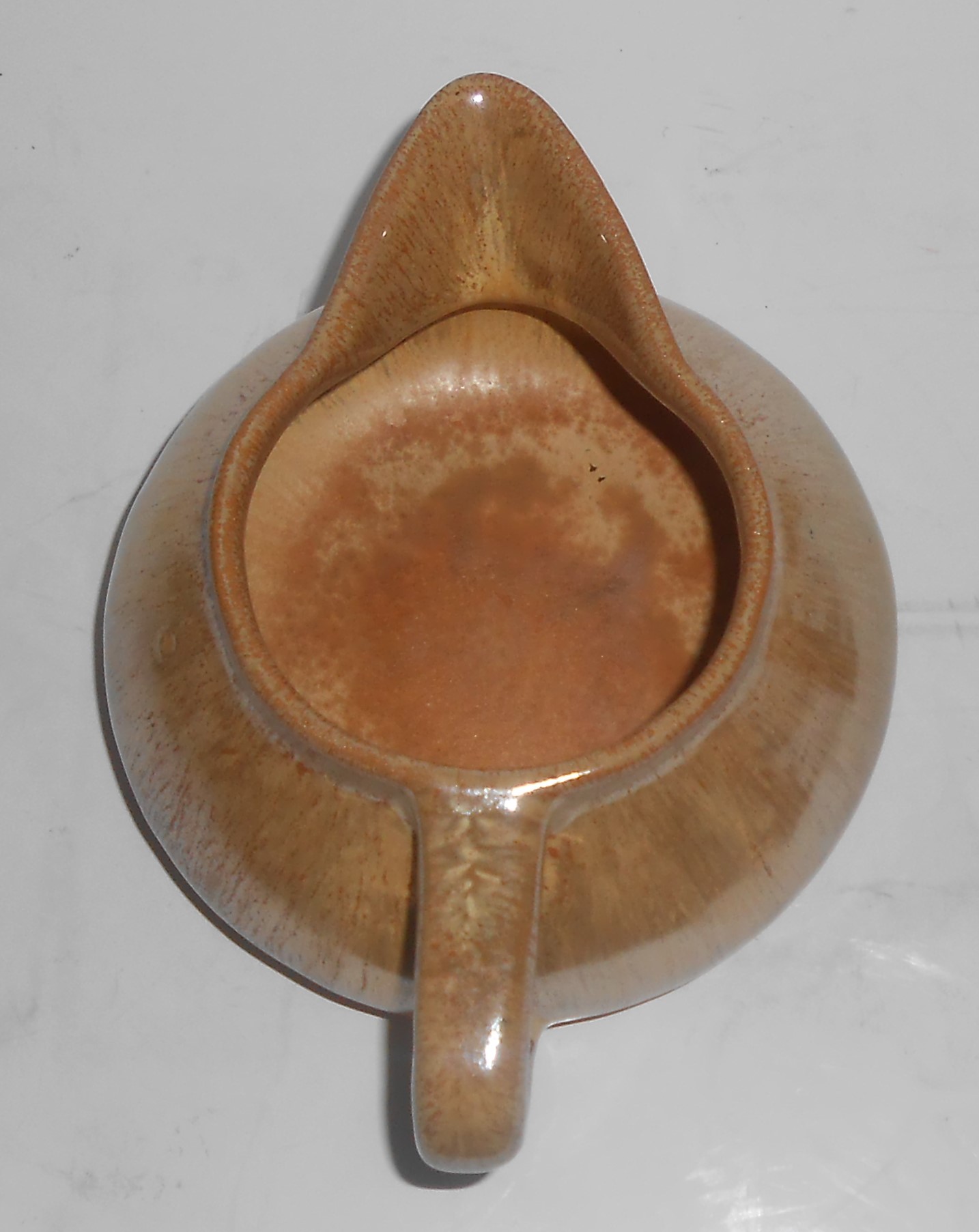 Dromore Art Pottery 1930's Brown/Tan Metallic Gravy