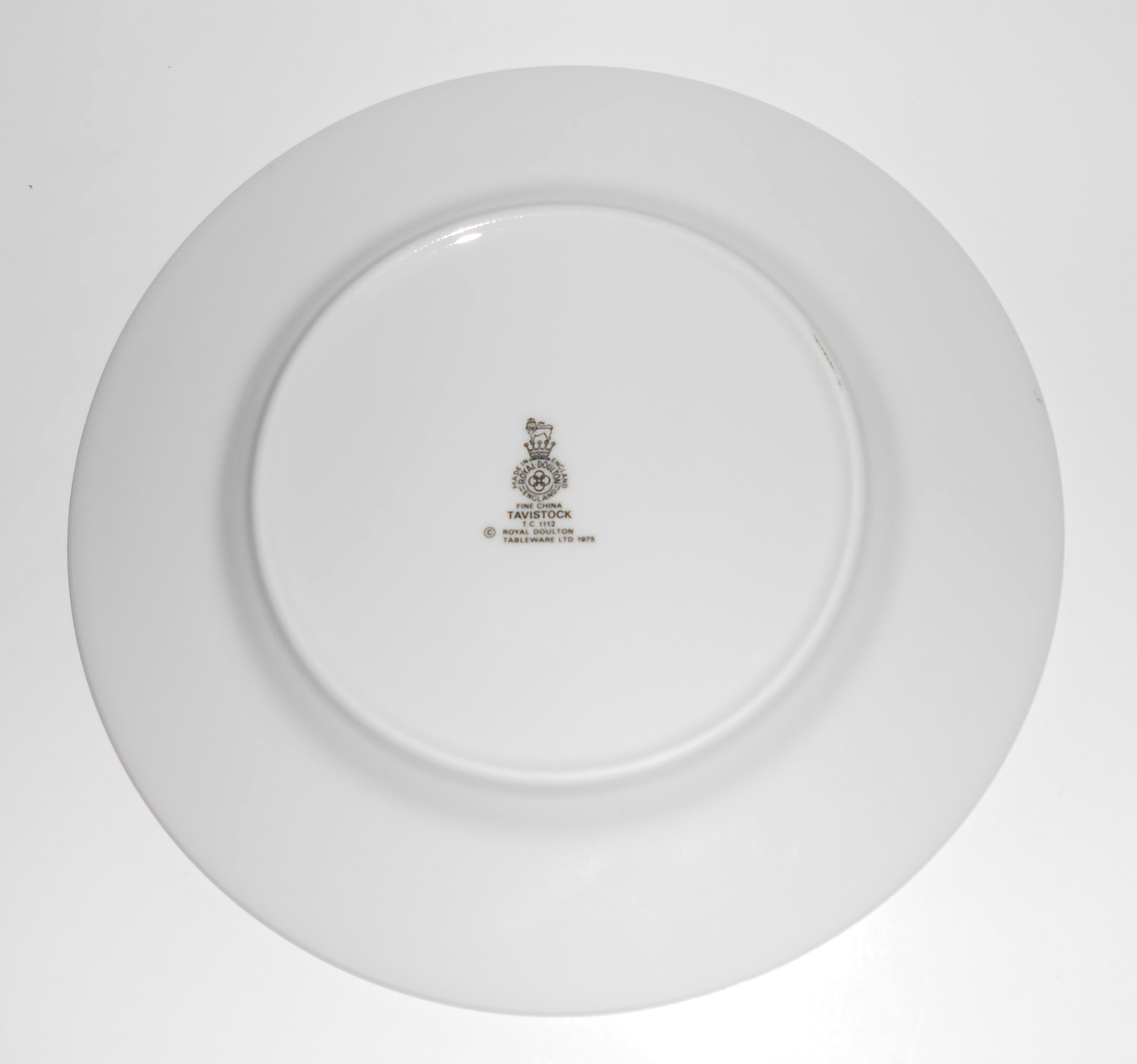 Royal Doulton Fine China Gold Band Tavistock Salad Pla