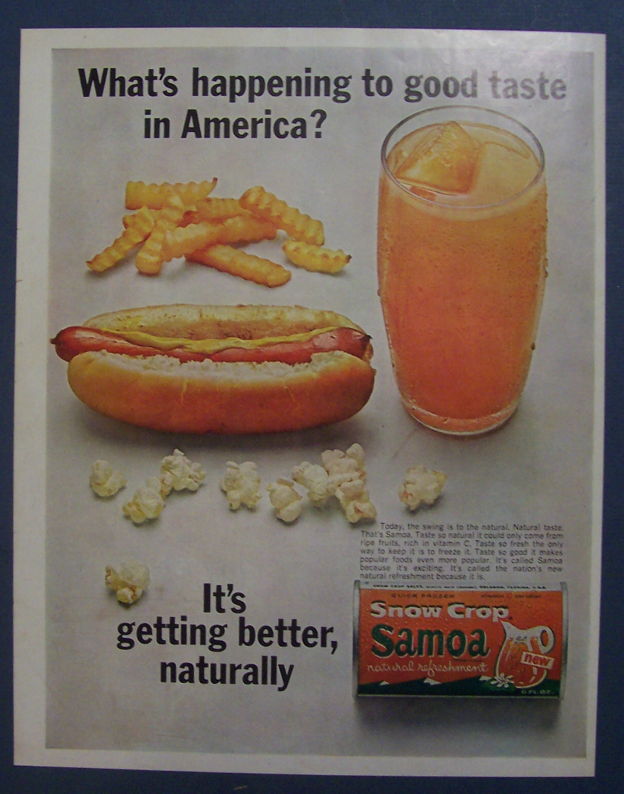 1964  Samoa  Natural  Refreshment