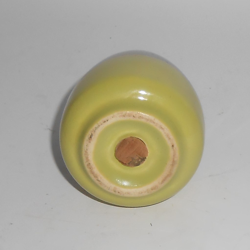 Bauer Pottery Mission Moderne Chartreuse Duotone Salt S