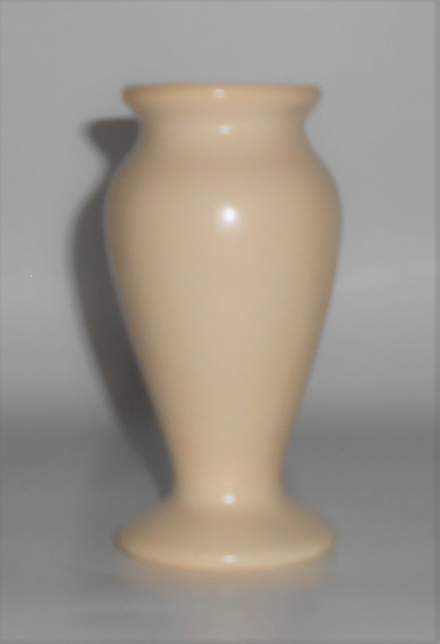 Caliente Pottery Matte Ivory  4-5/8'' Vase