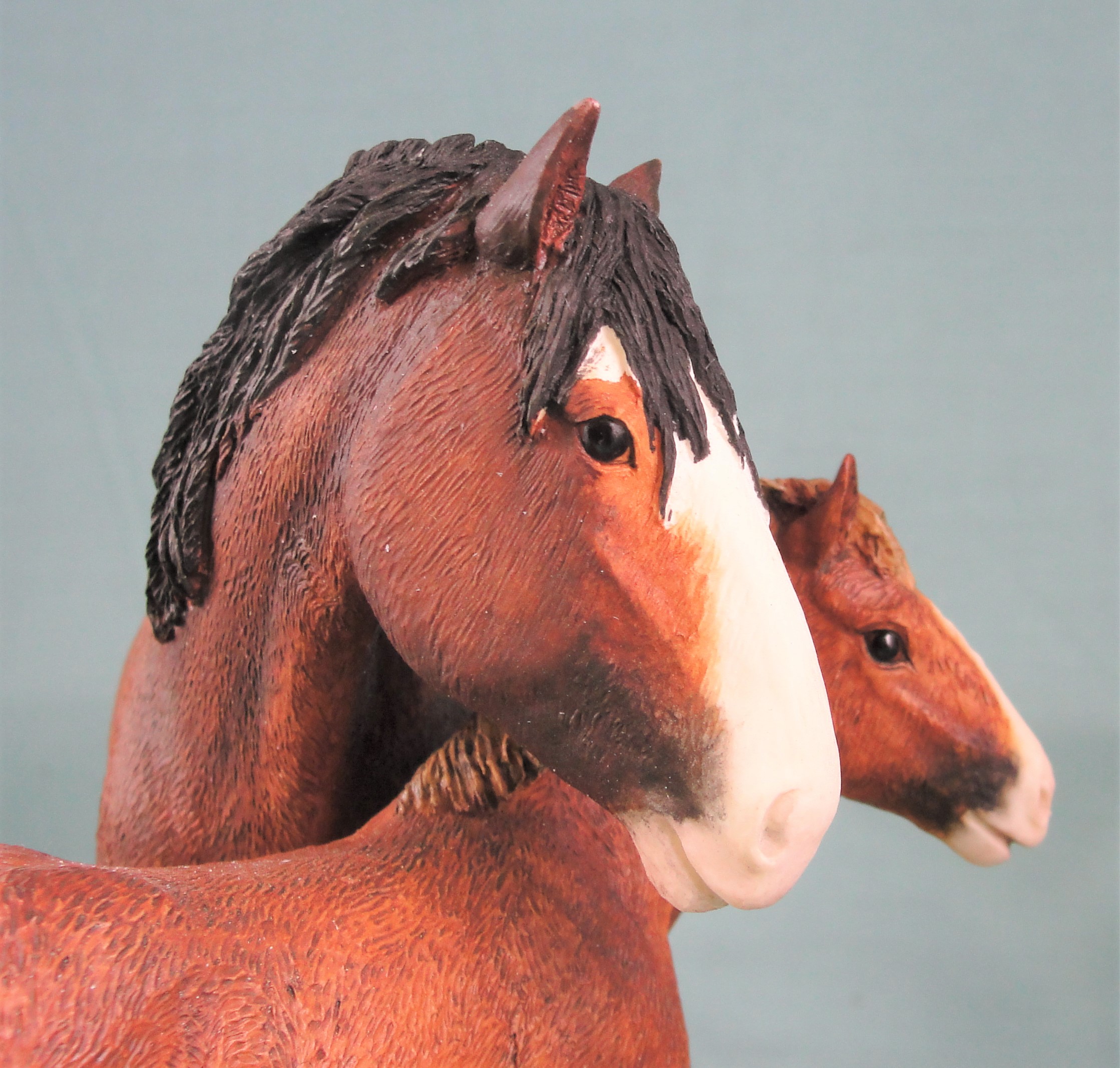 Border Fine Arts Clydesdale Mare and Foal