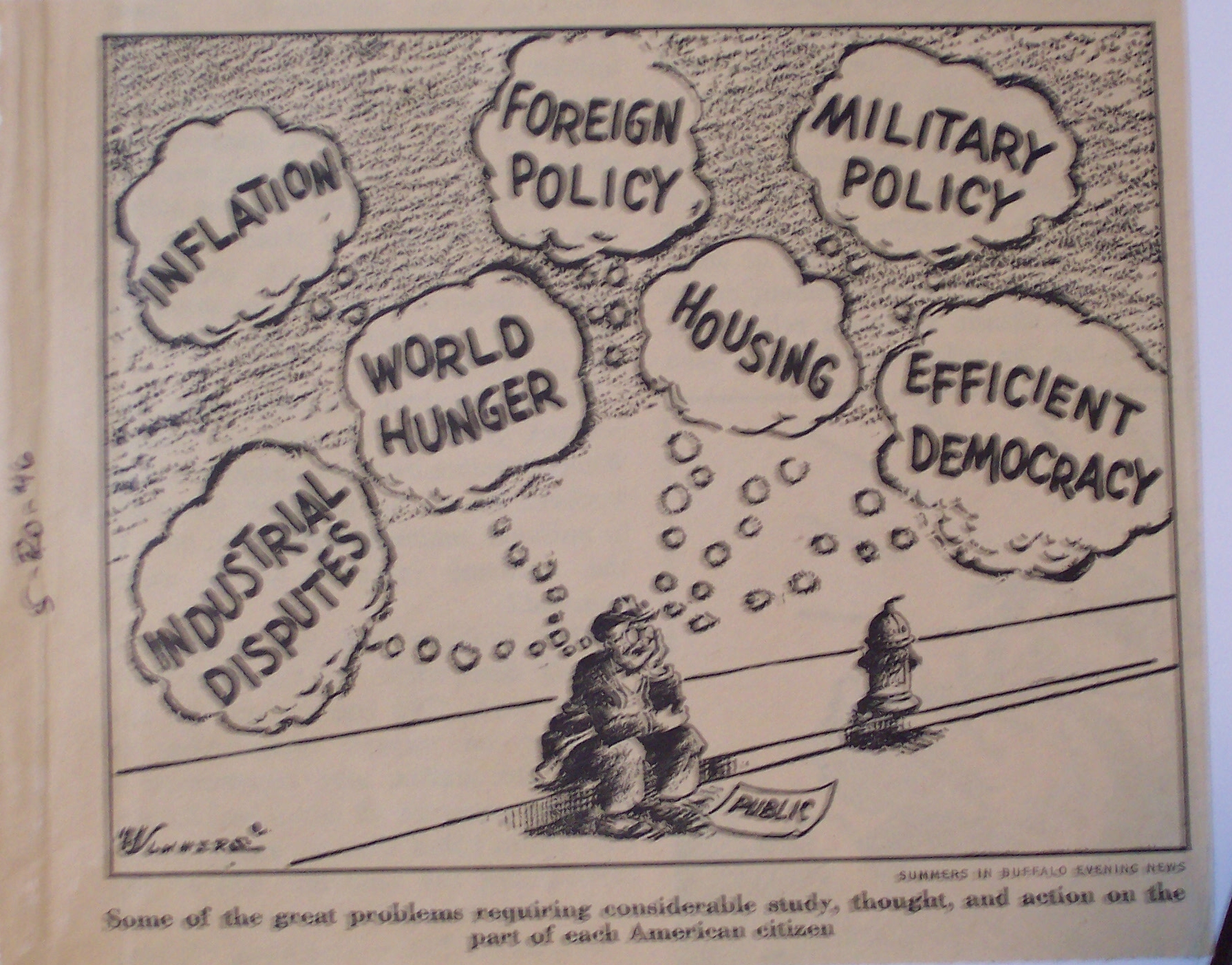 Political Cartoon - May 20, 1946 World Problems