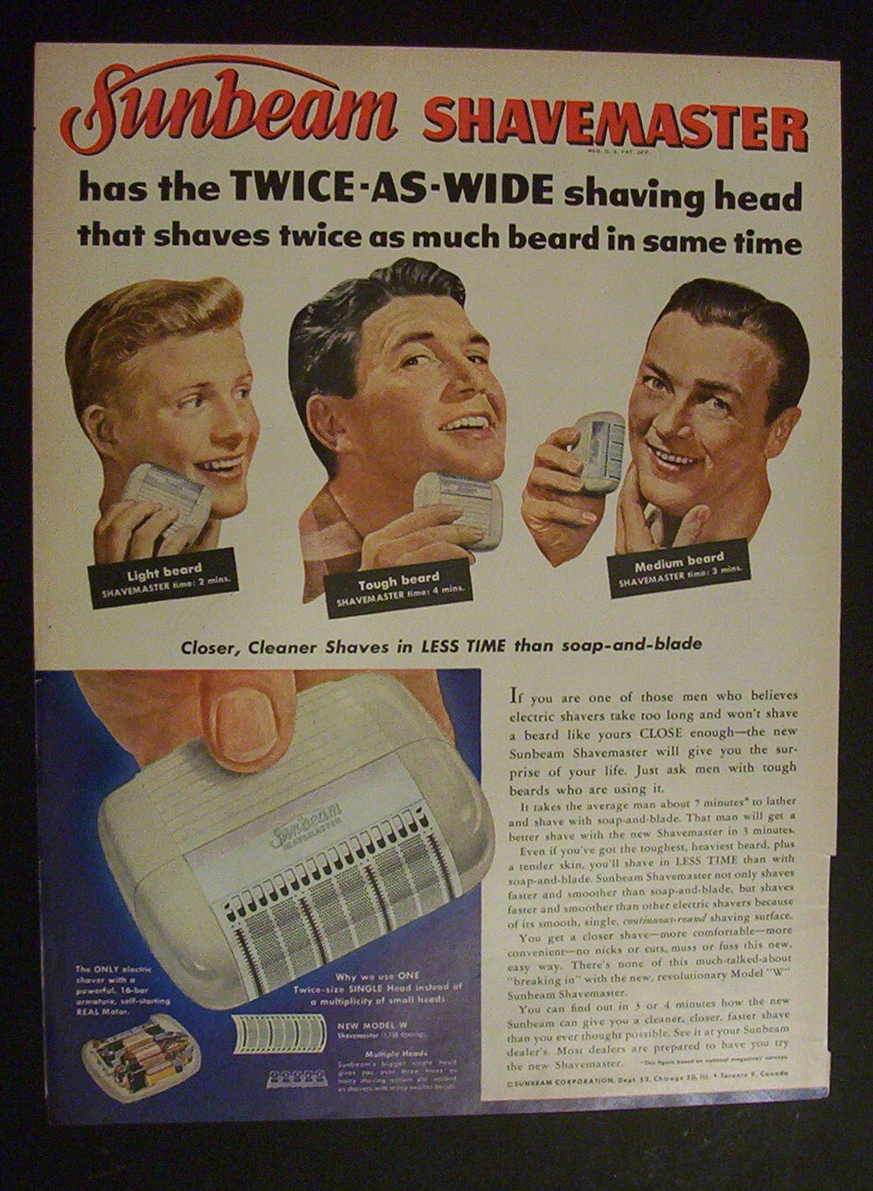 1951  Sunbeam  Shavemaster