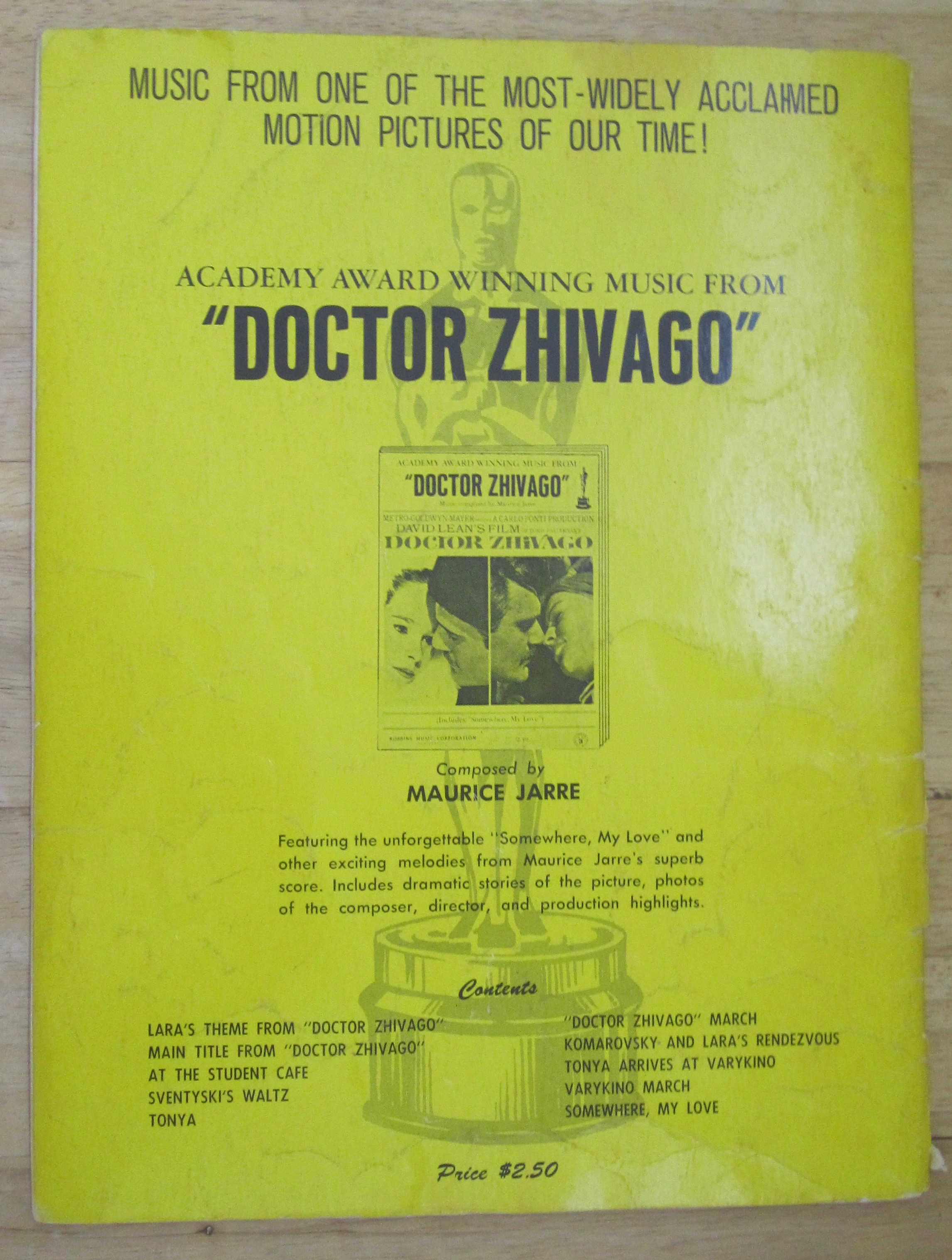 Sheet Music Book of 1972 The Wizard Of Oz