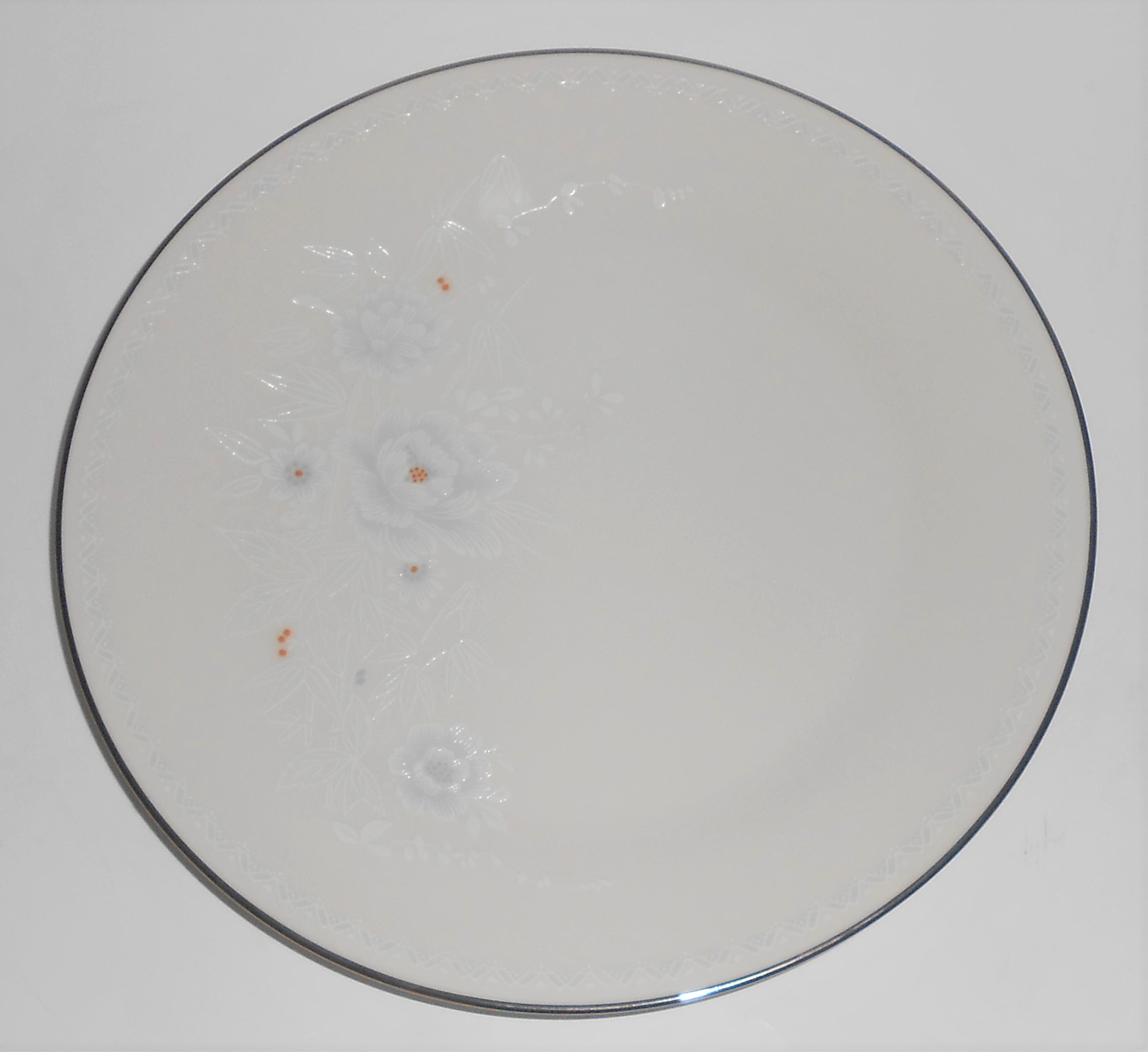 Noritake China Porcelain Platinum 7265 Baldwin Salad Pl