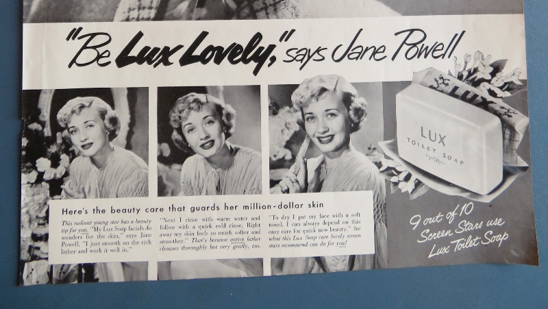 1951 Lux Soap with Television Star Jane Powell
