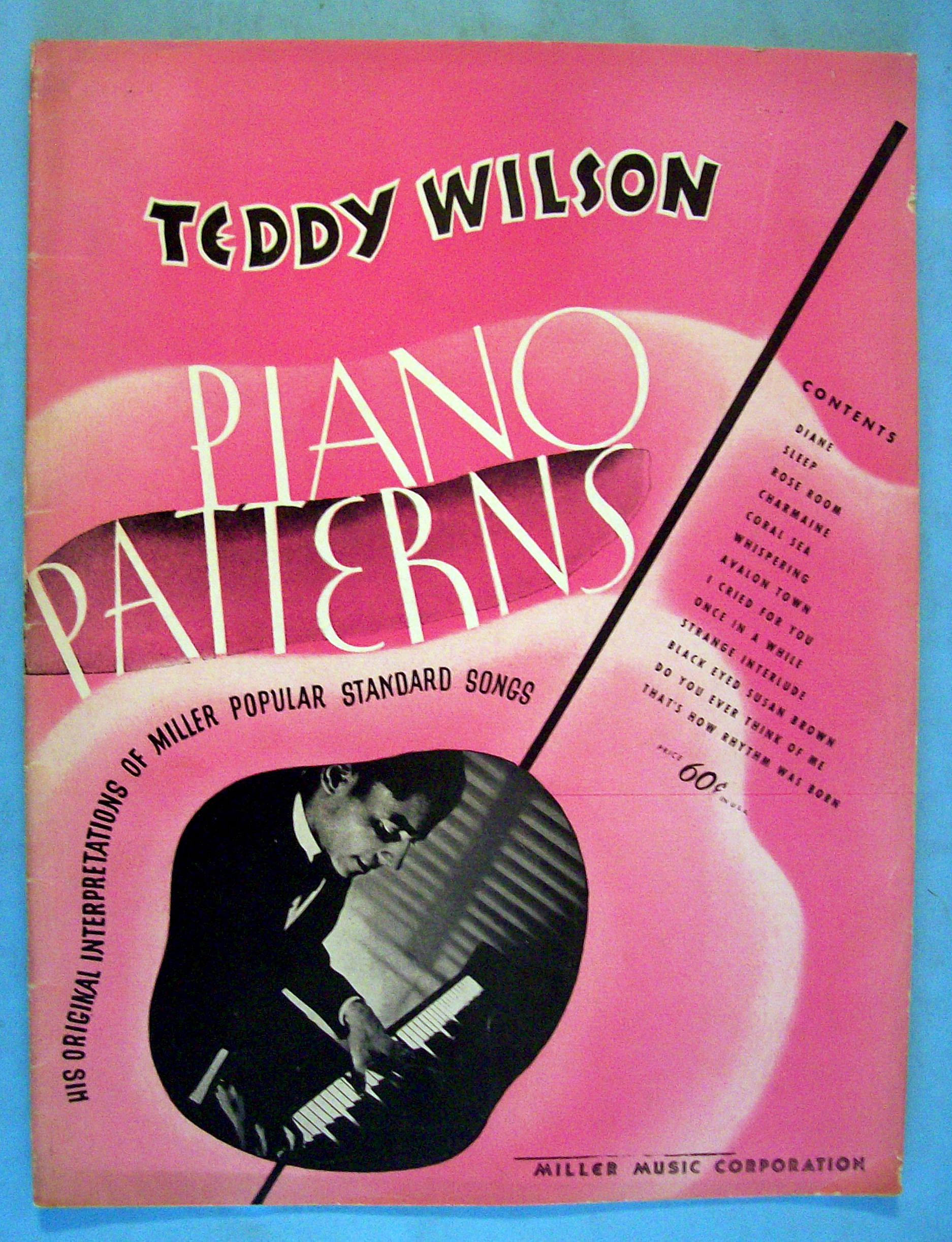 Sheet Music For 1939 Teddy Wilson Piano Patterns