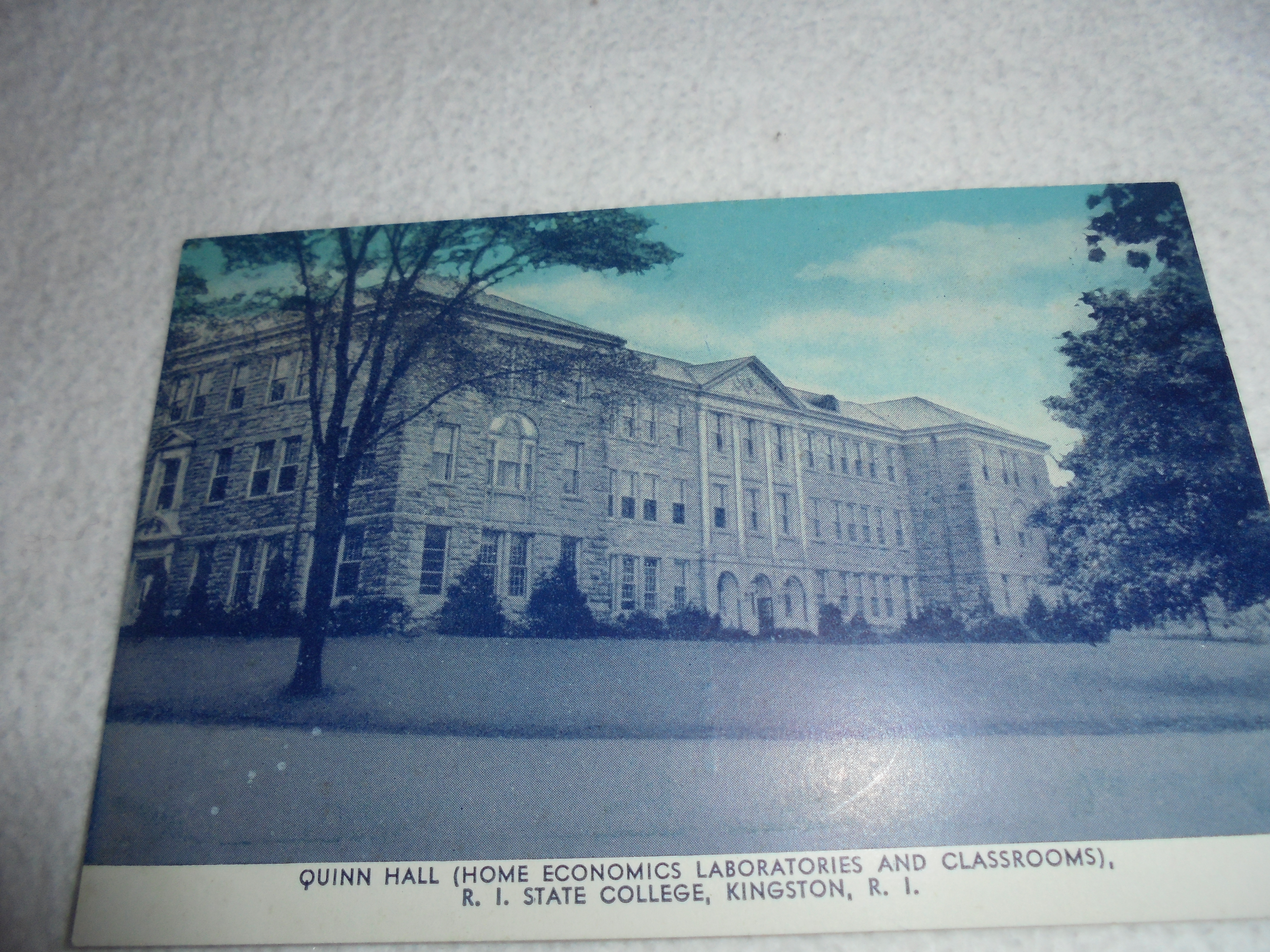 Quinn Hall Kingston R.I. Postcard