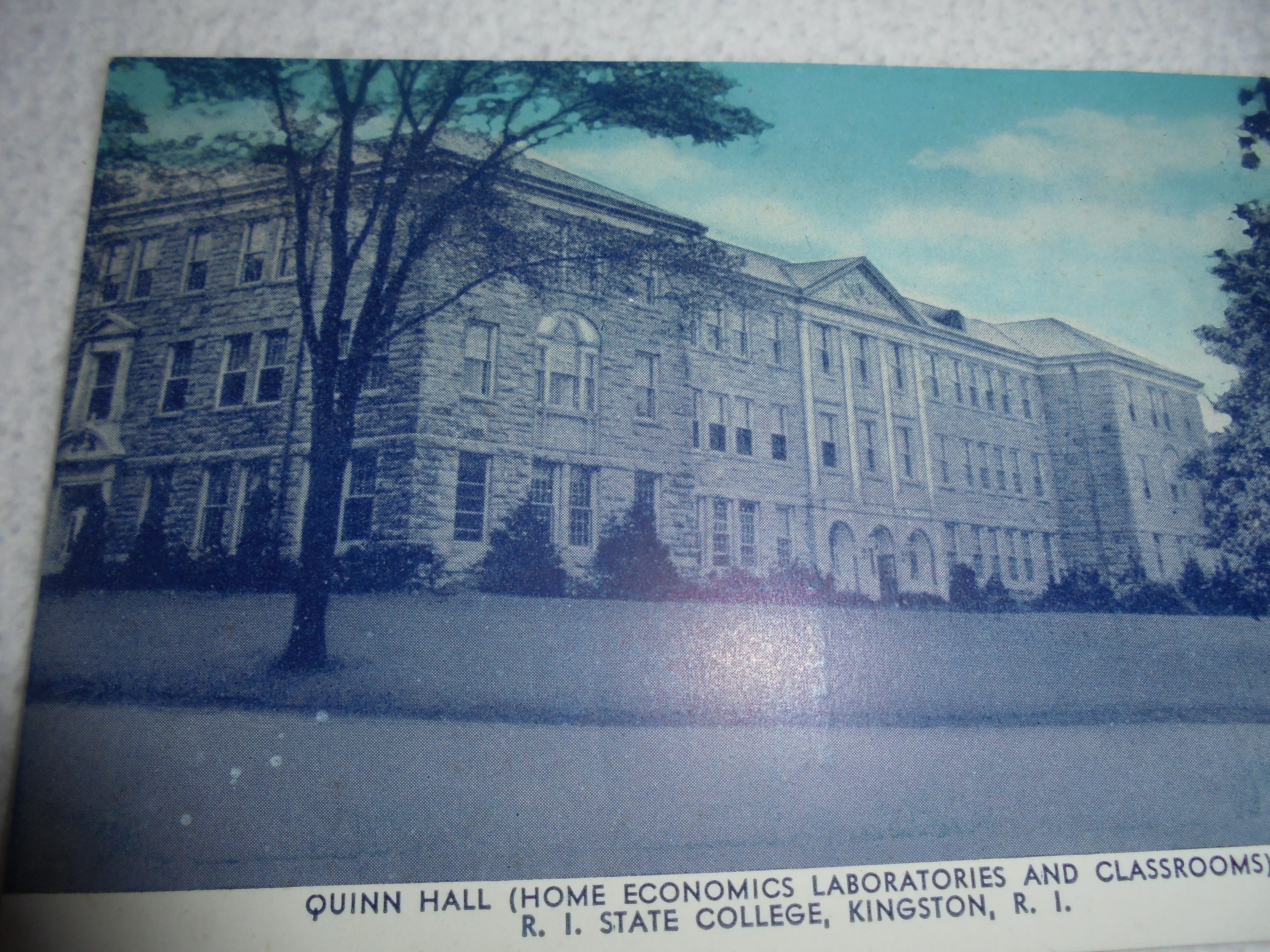 Quinn Hall Kingston R.I. Postcard