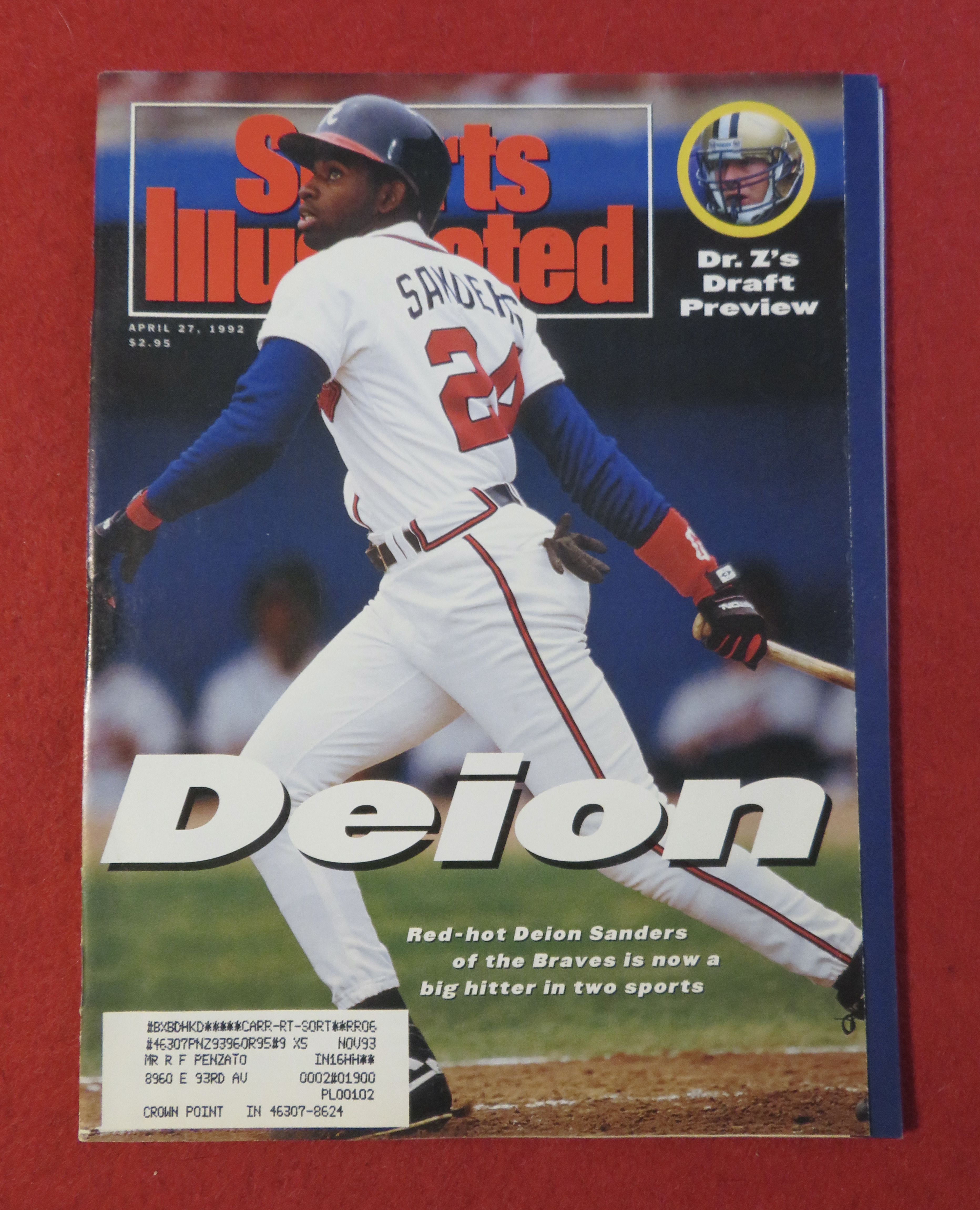 Sport Illustrated Magazine-April 27, 1992-Deion Sanders