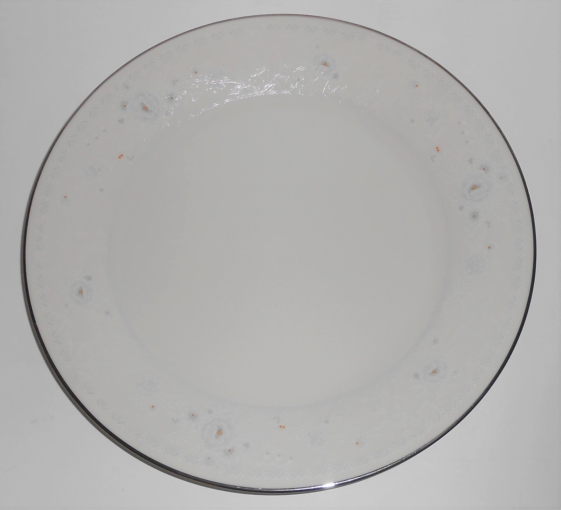 Noritake China Porcelain Platinum 7265 Baldwin Dinner P
