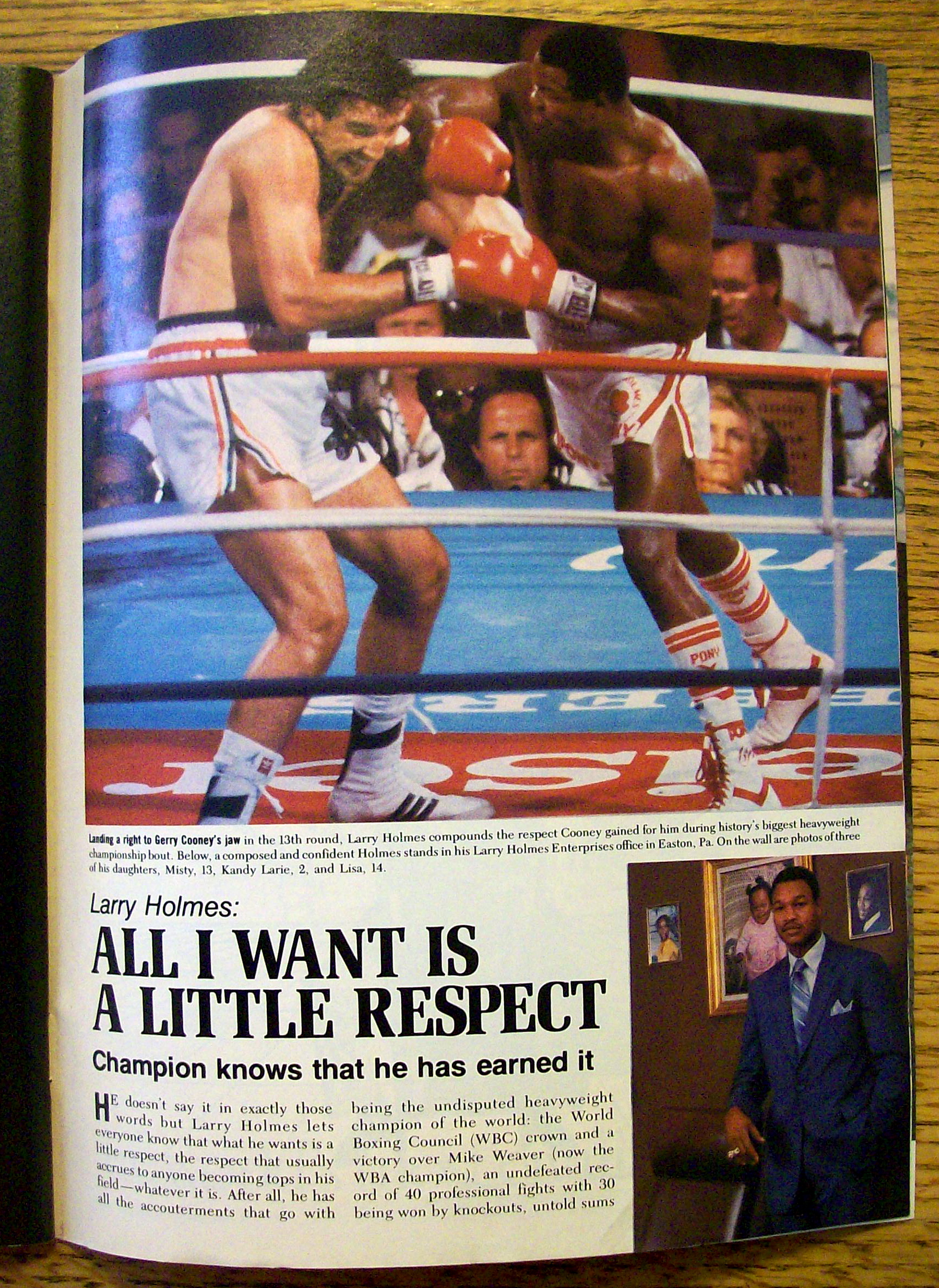 Ebony Magazine-September 1982-Larry Holmes