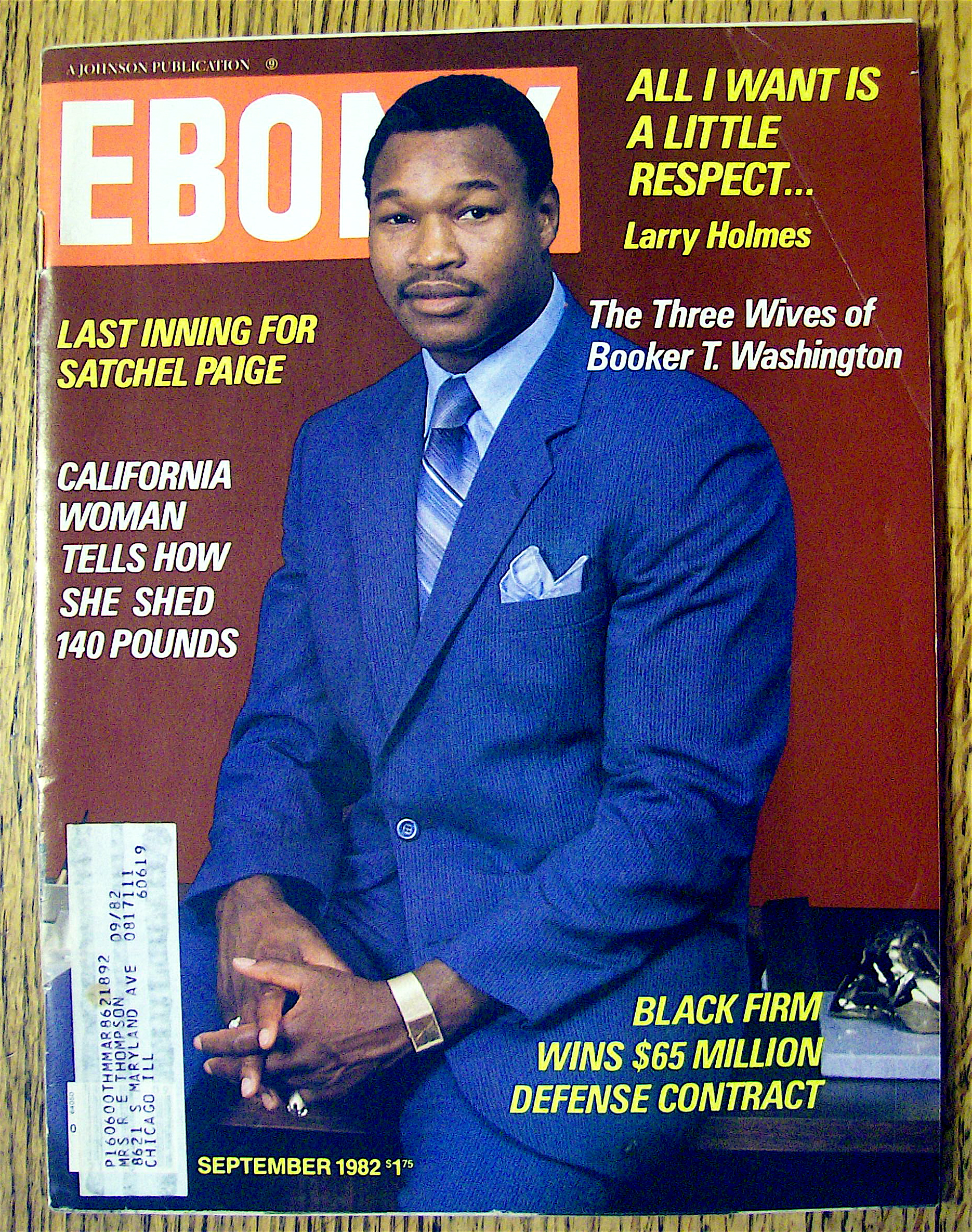 Ebony Magazine-September 1982-Larry Holmes
